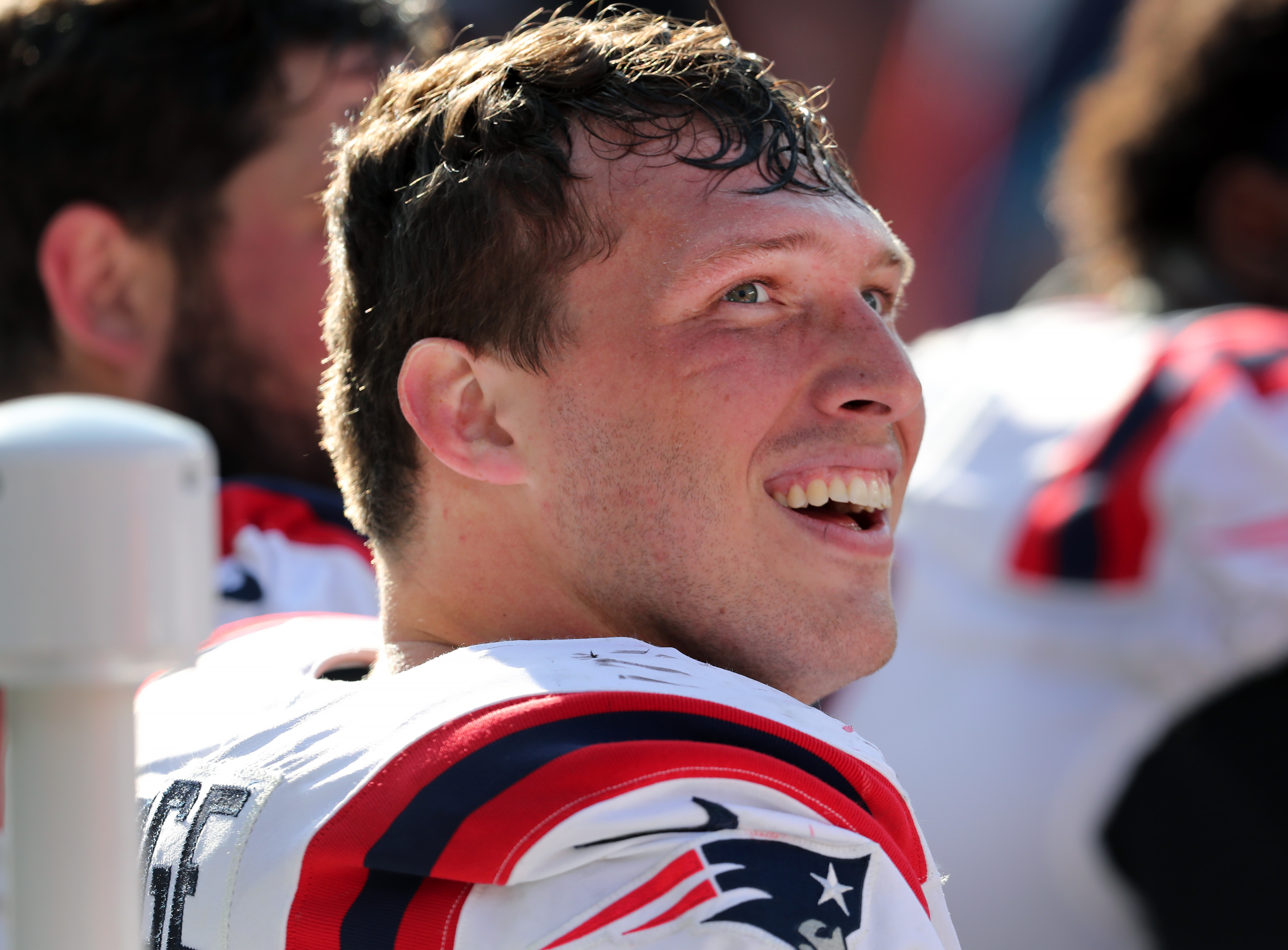 Meet Cole Strange, the Patriots' first-round draft pick who rocks a  crossbar face mask and no gloves - The Boston Globe