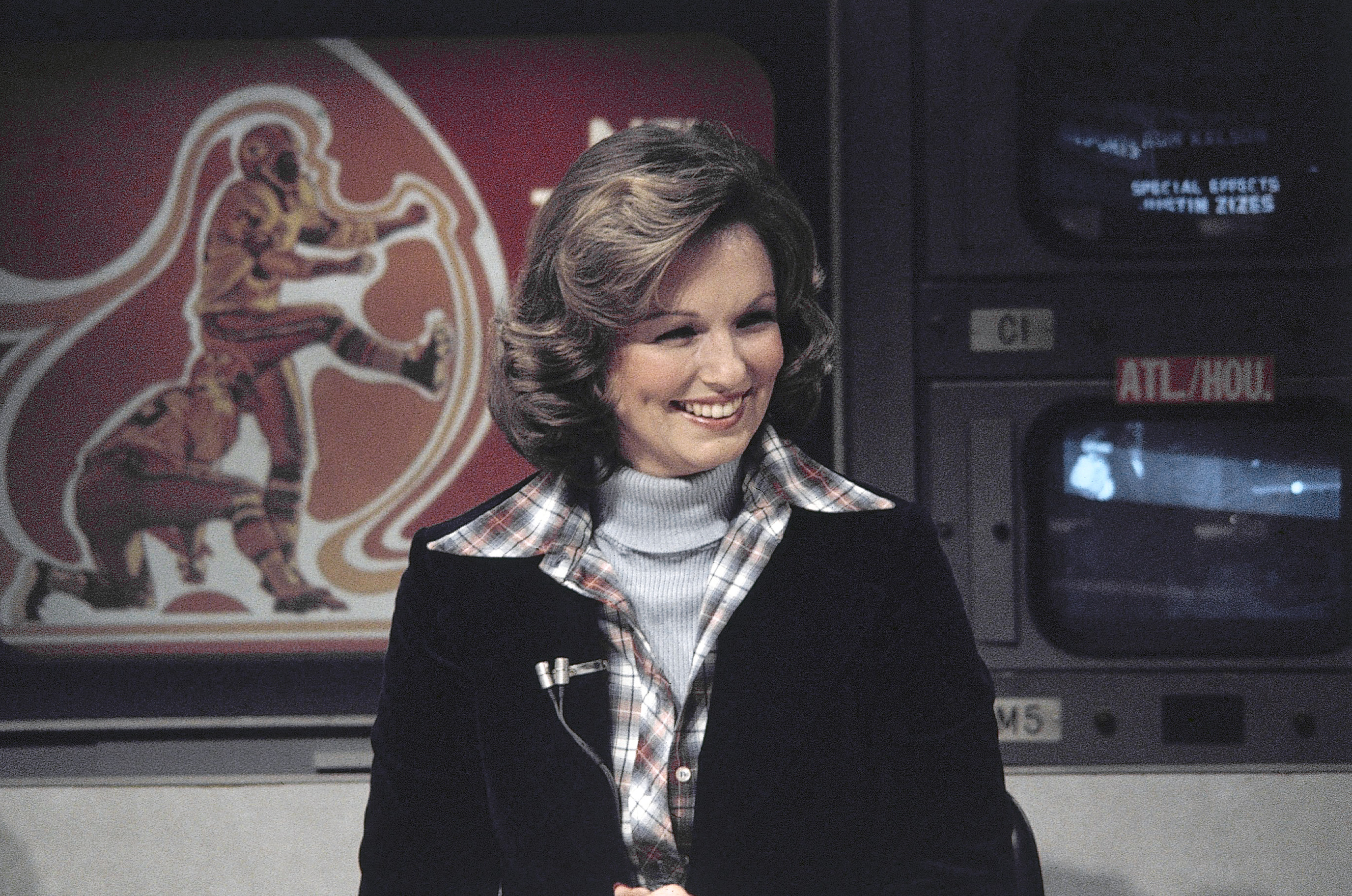 Phyllis George joined the panel on CBS's “The NFL Today” in 1975.
