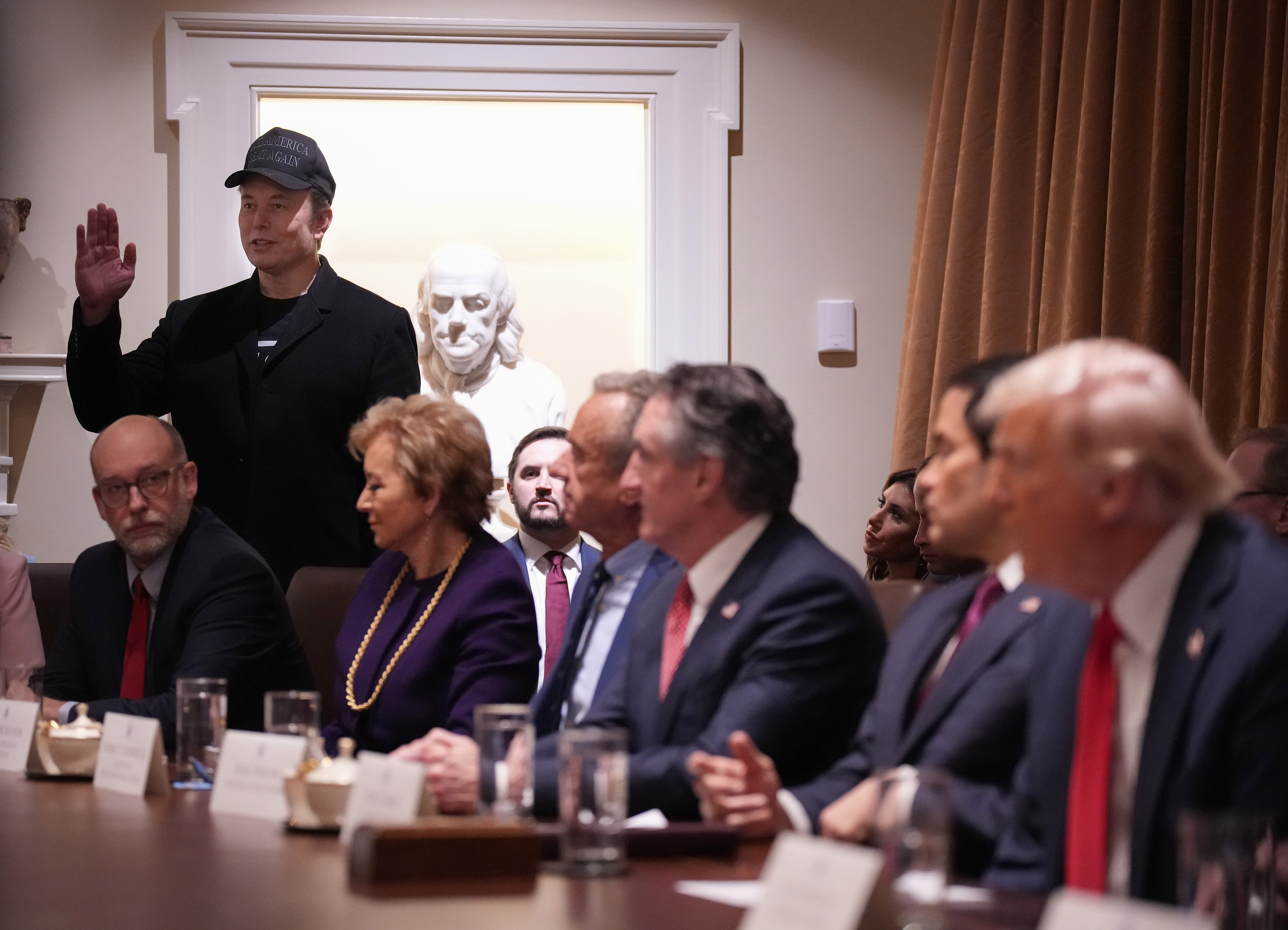 The Trump Elon Musk Cabinet meeting displayed who held real power
