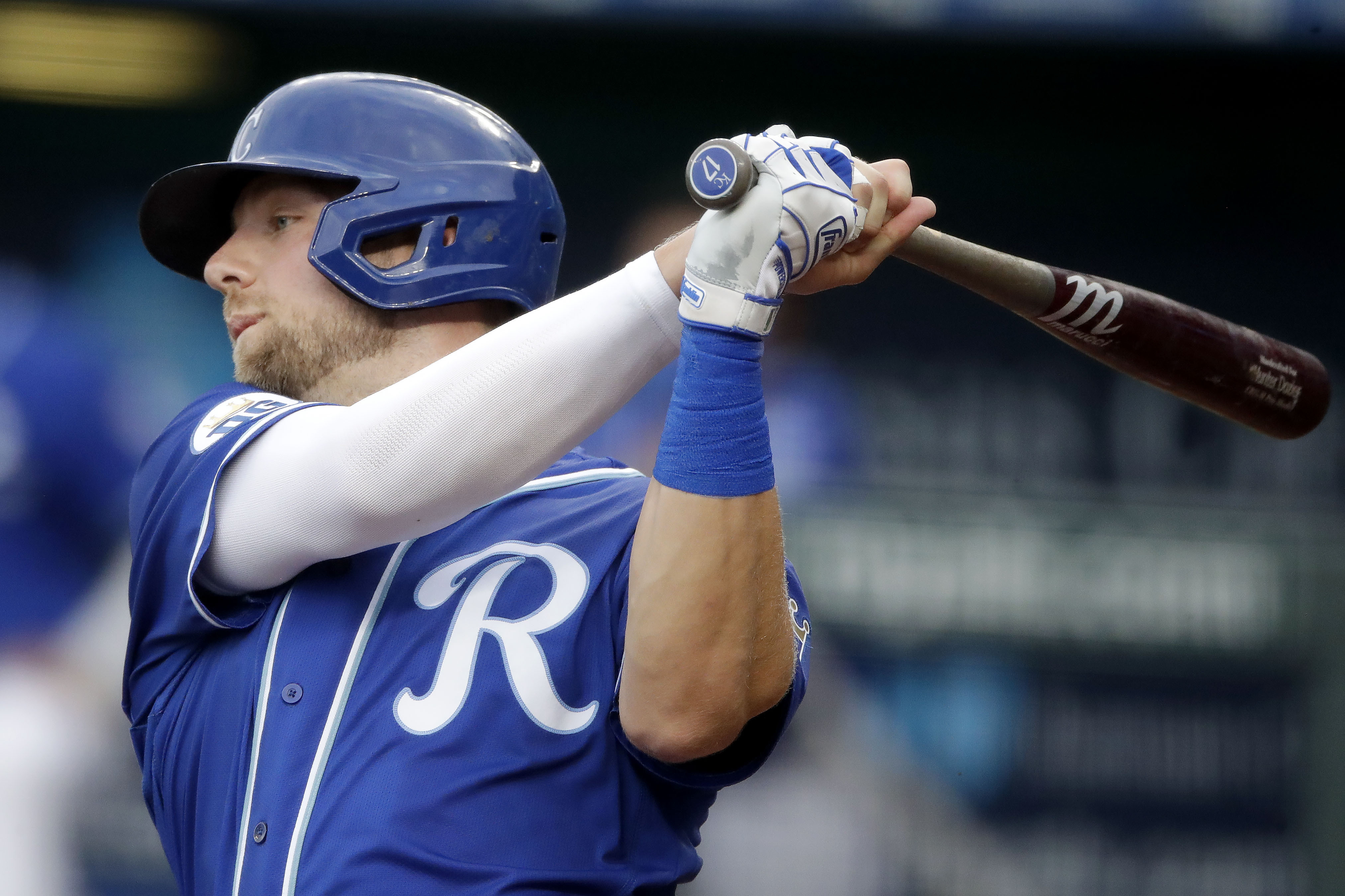 Hunter Dozier hit .279 last season.