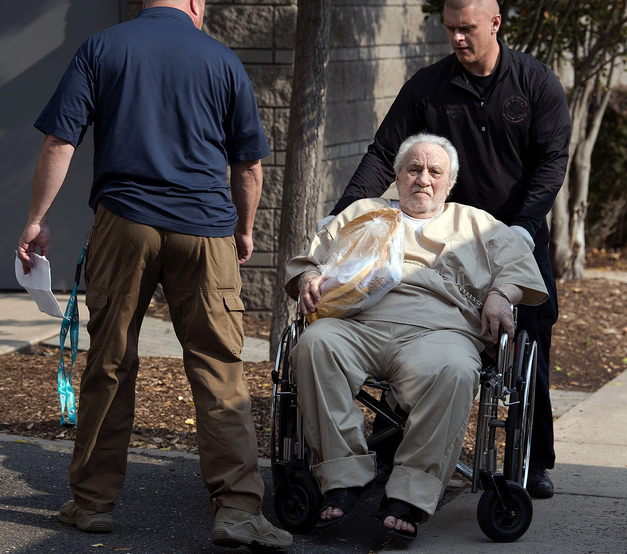 Robert Gentile was wheeled into the federal courthouse in Hartford, Conn. on Sept. 5, 2017.