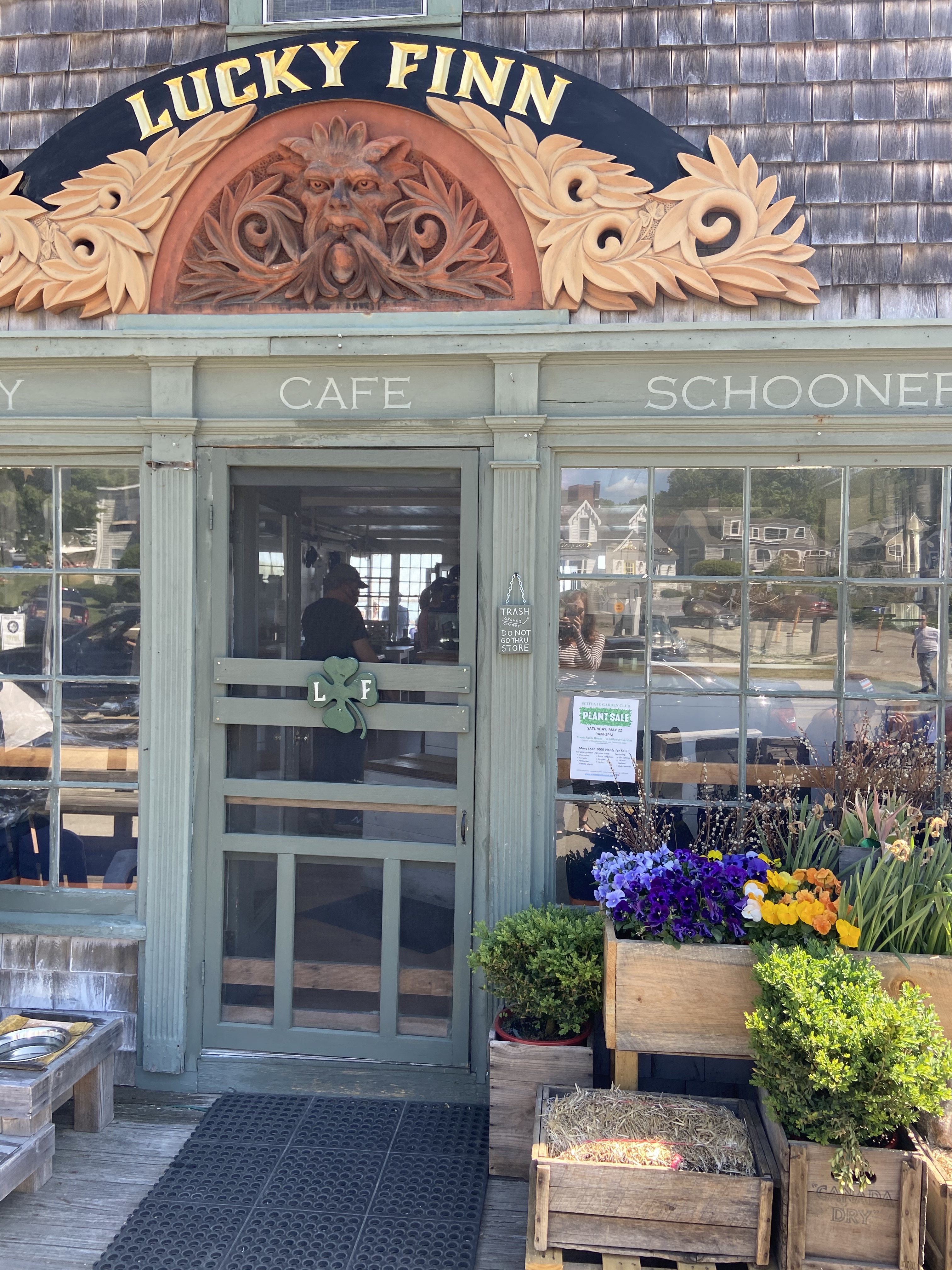 The Lucky Finn Cafe, in Scituate Harbor, is a popular spot to grab a pastry and a coffee to start your day.