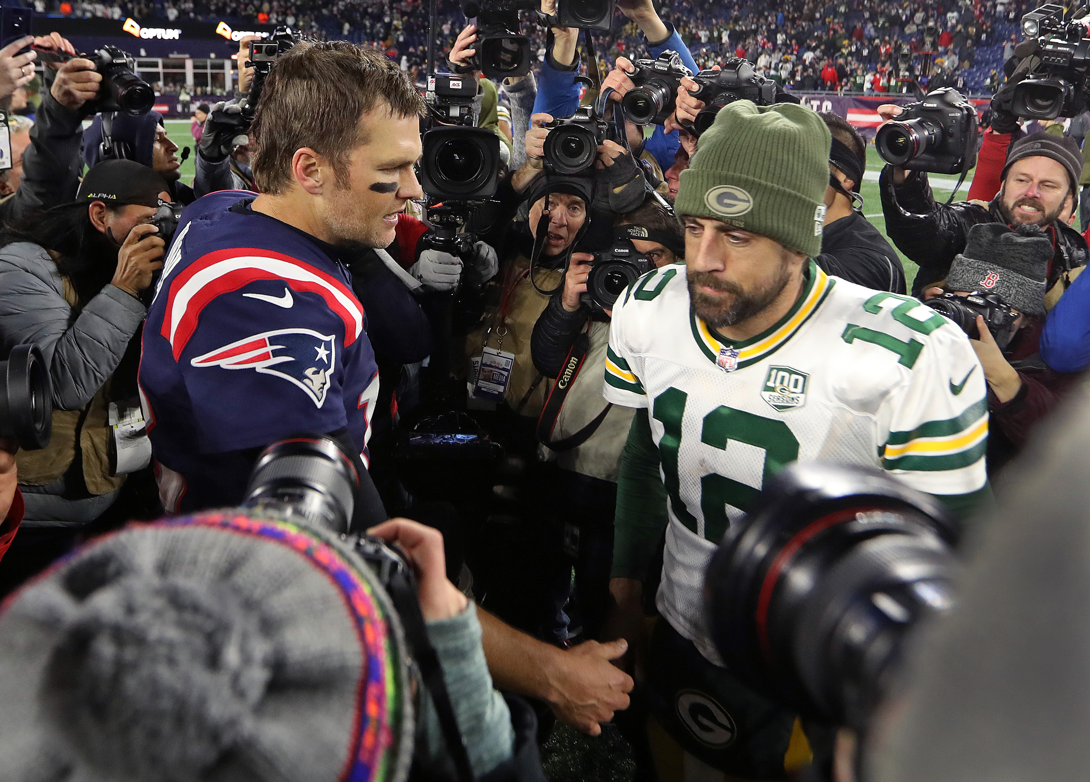 Aaron Rodgers, Bill Belichick have lengthy chat after Patriots-Packers game  – NBC Sports Boston