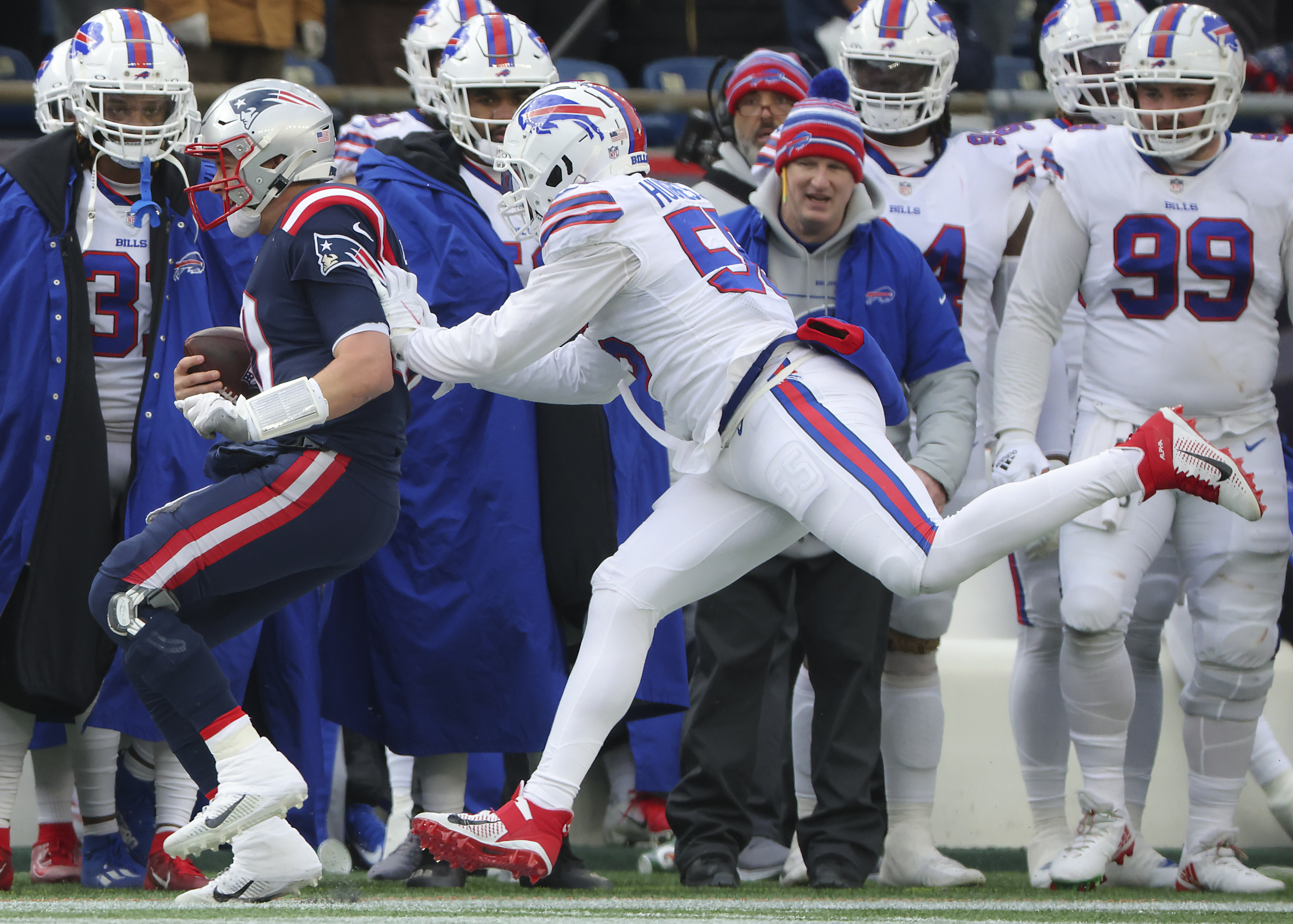 Patriots' Mac Jones fined for unsportsmanlike conduct against Bills