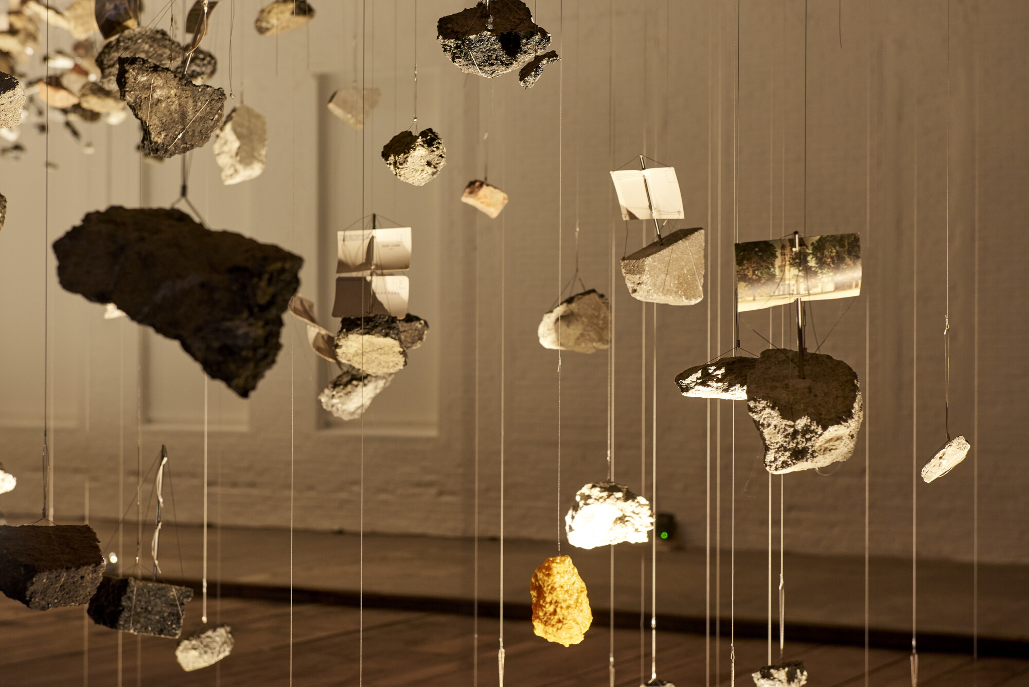 Details of stones from Glenn Kaino's "In the Light of a Shadow."