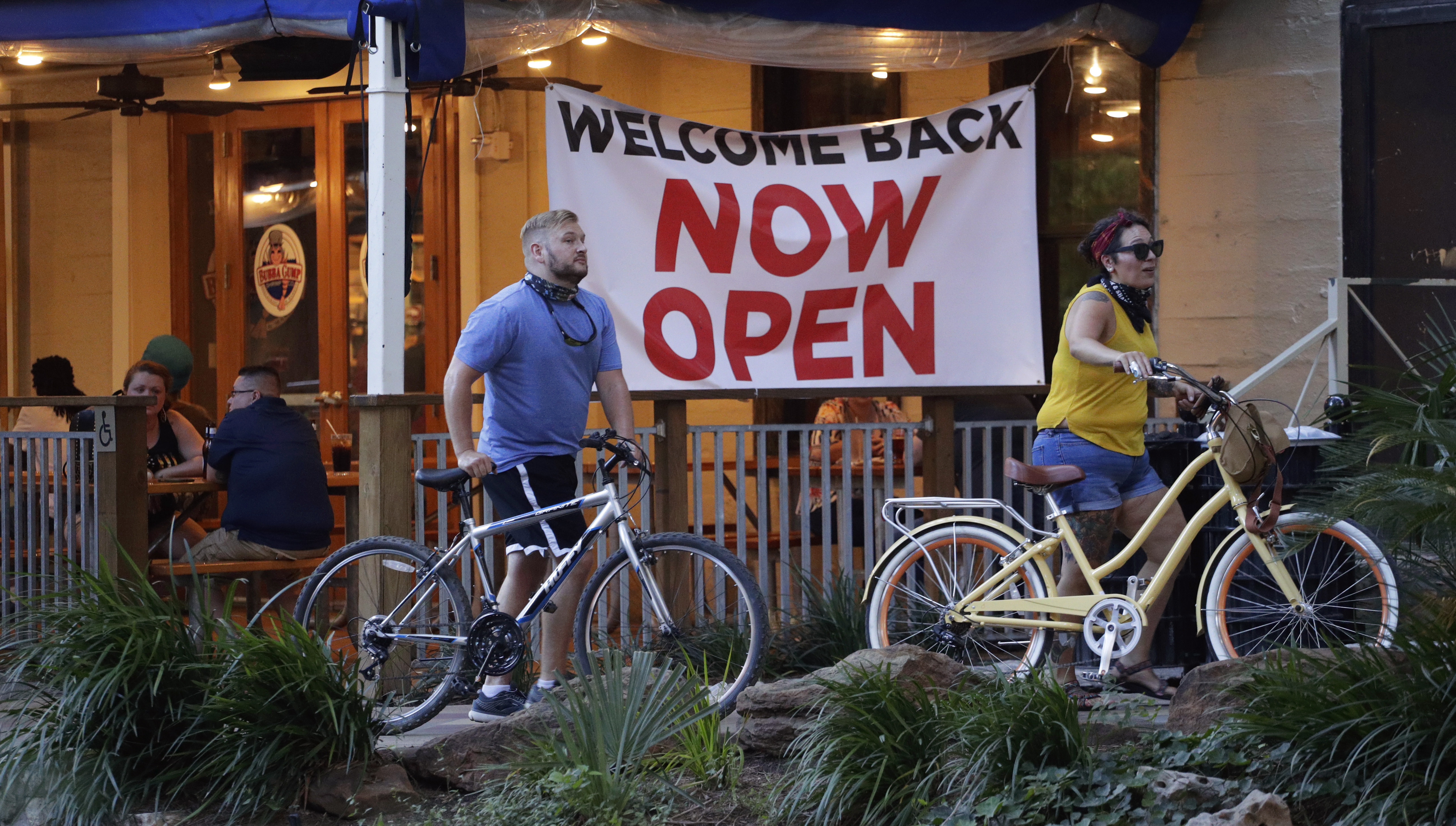 Restaurants along the River Walk in San Antonio have reopened, but some parts of Texas have seen virus cases balloon.