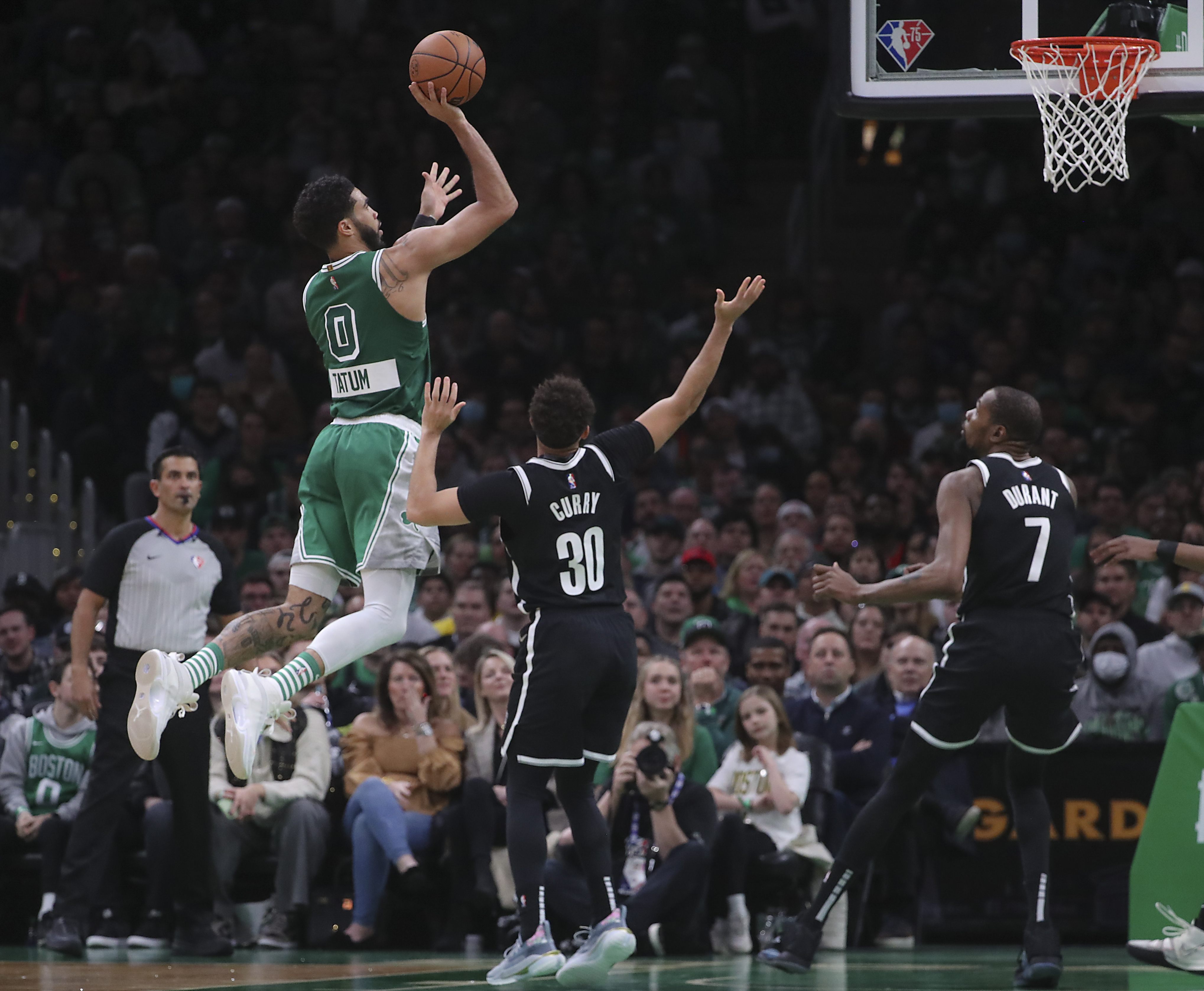 Tatum scores 54, leads Celtics to 126-120 win over Brooklyn