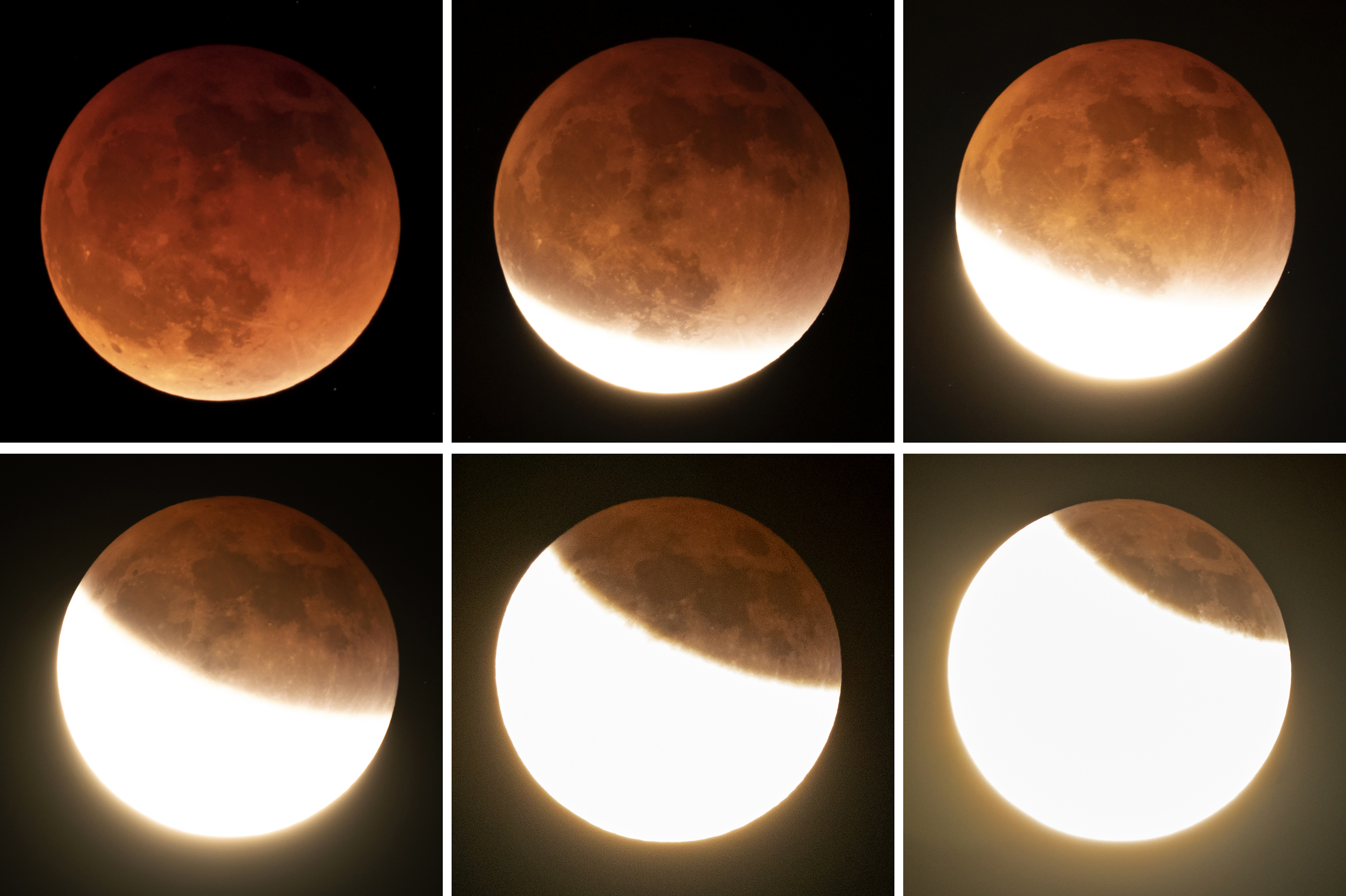 Photos: Last night's lunar eclipse dazzles earthbound viewers 