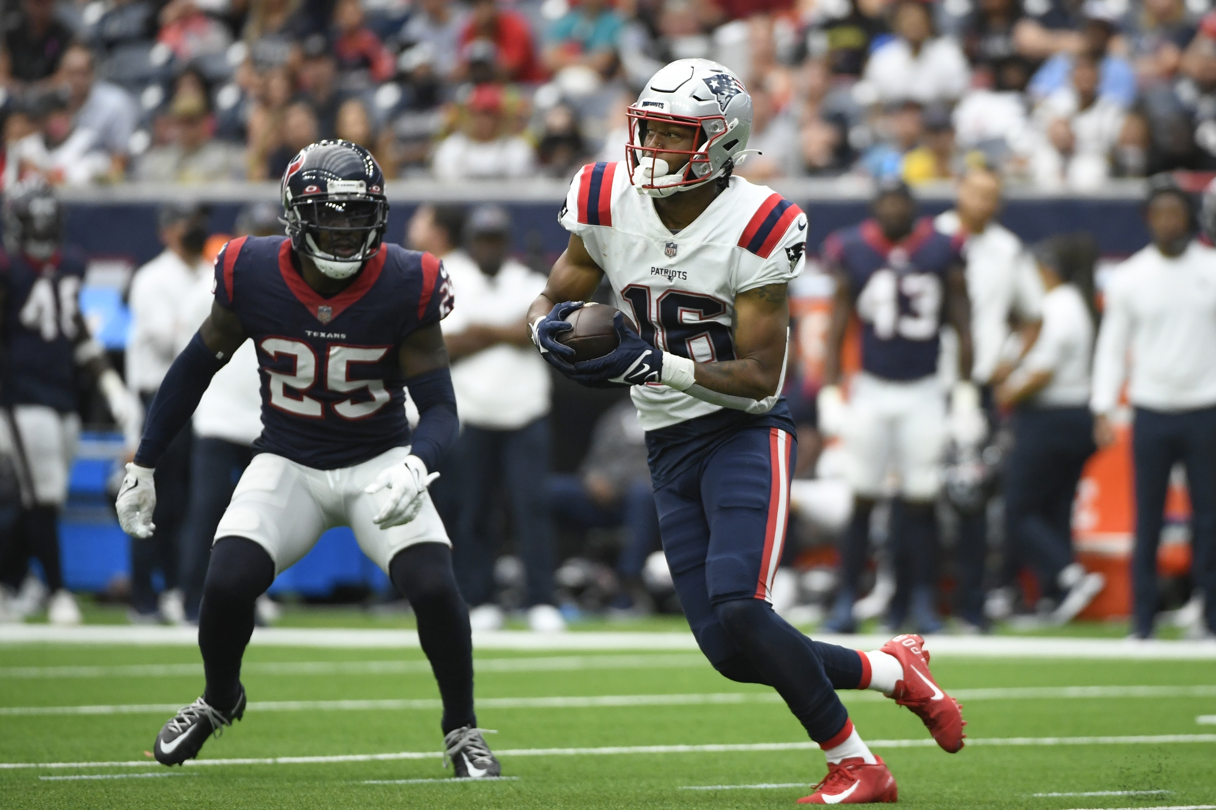 Remarkably, Jakobi Meyers has yet to score a regular-season touchdown.
