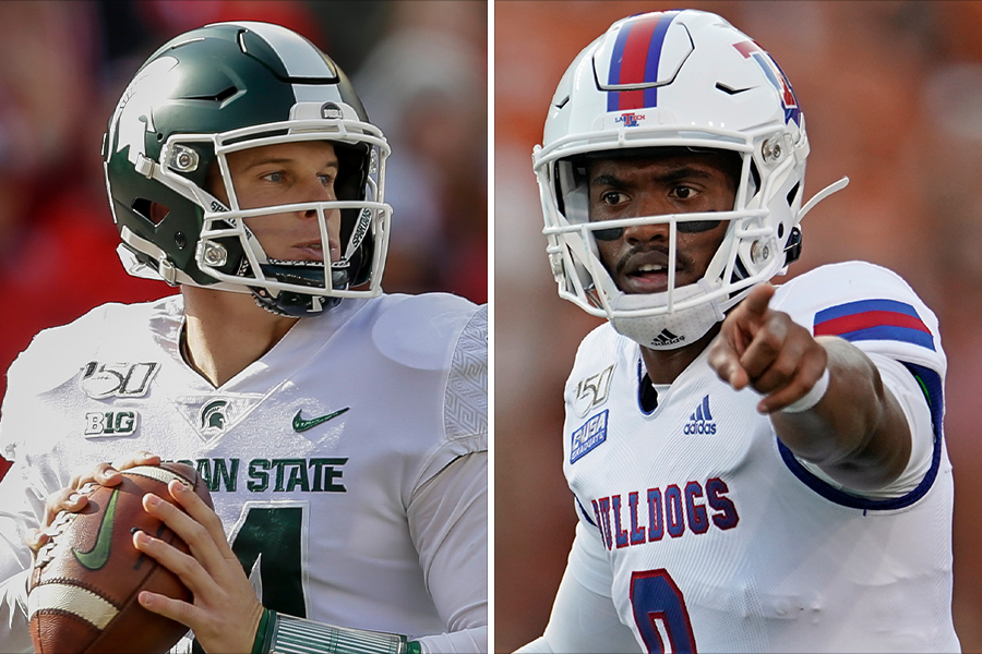 Brian Lewerke and J'Mar Smith were among those let go by the Patriots.