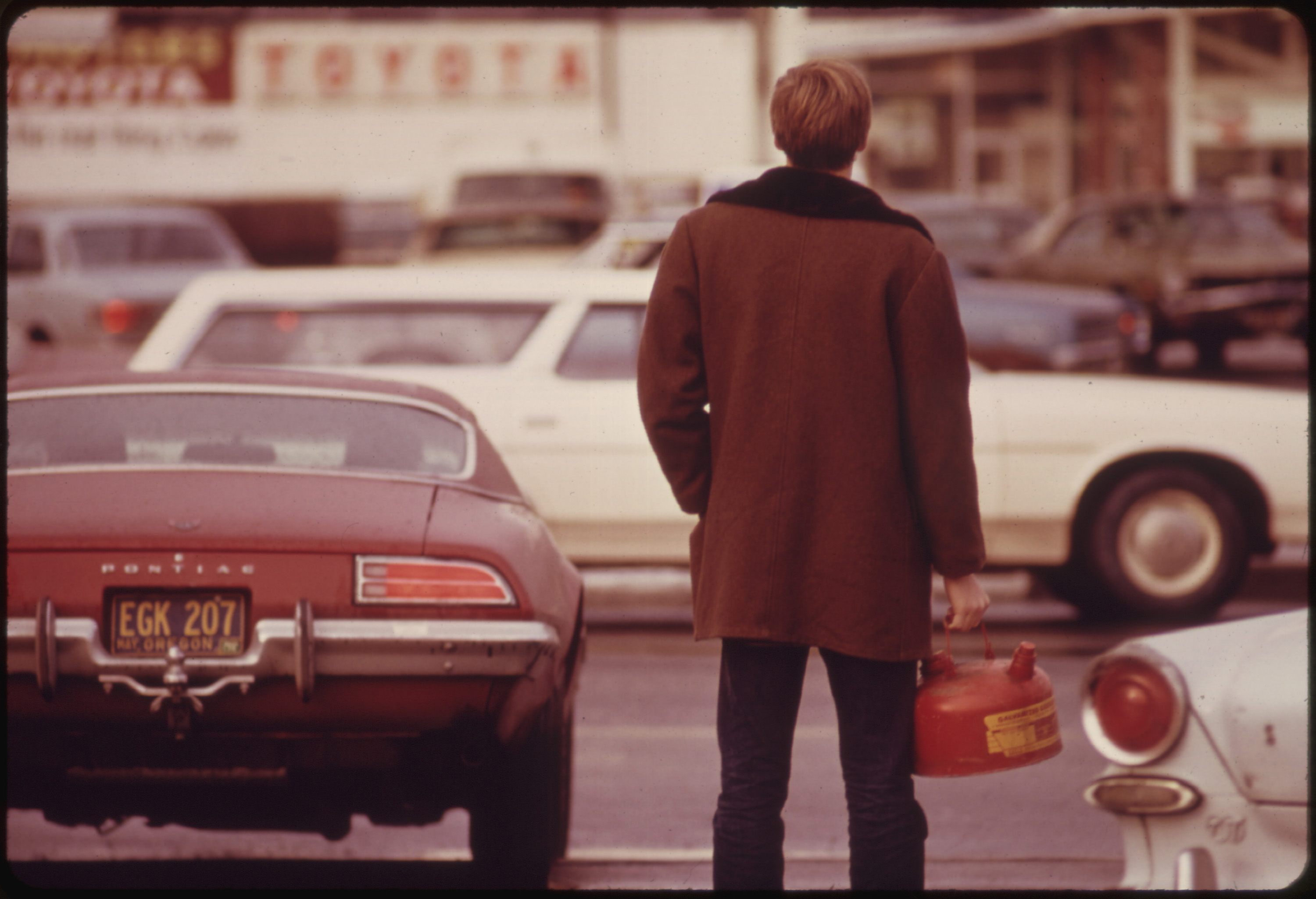 An oil embargo in the early 1970s led to gasoline shortages and price spikes, helping trigger high inflation.