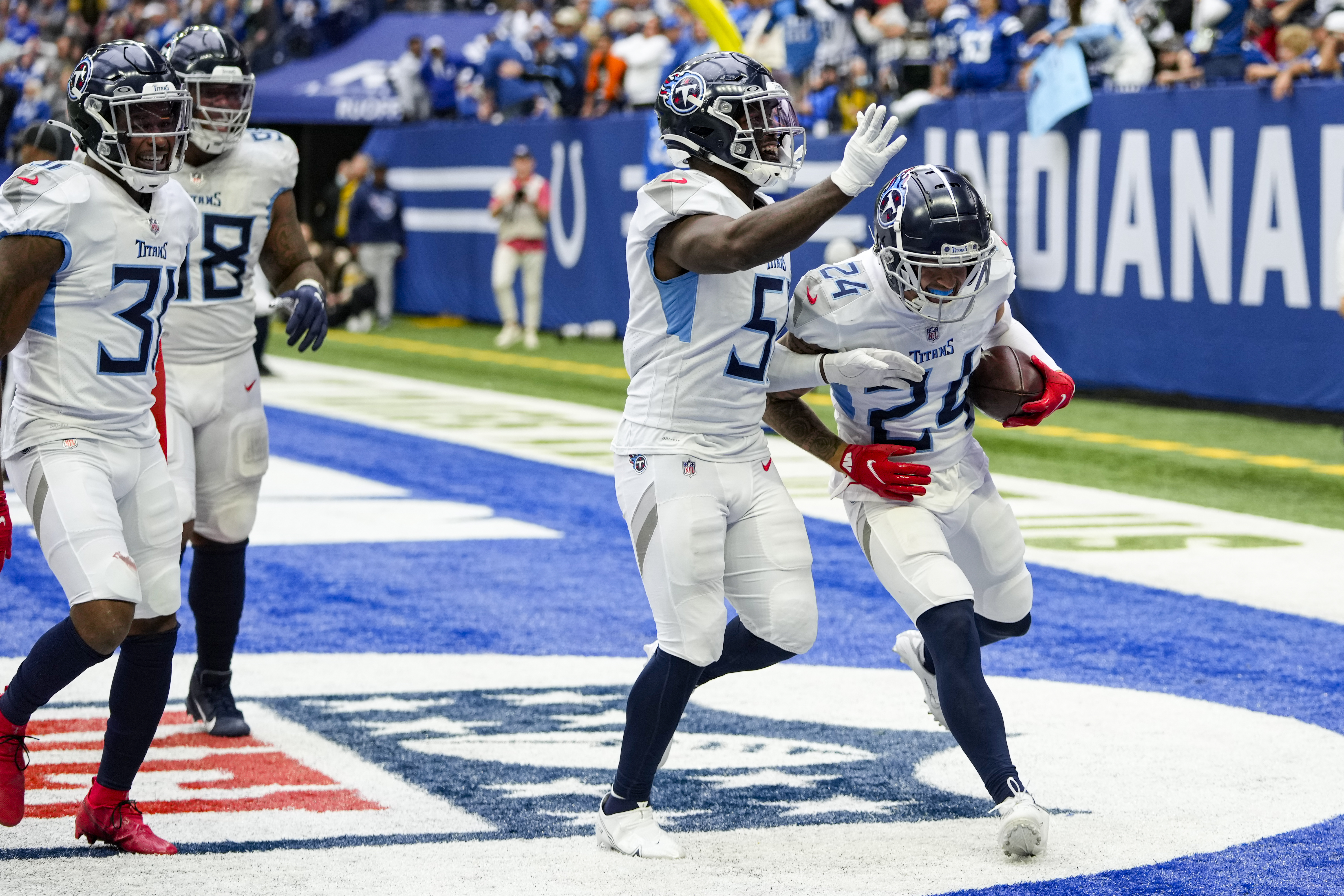 Tennessee Titans 34-31 Indianapolis Colts: Randy Bullock kicks game-winning  field goal in Titans overtime win, NFL News