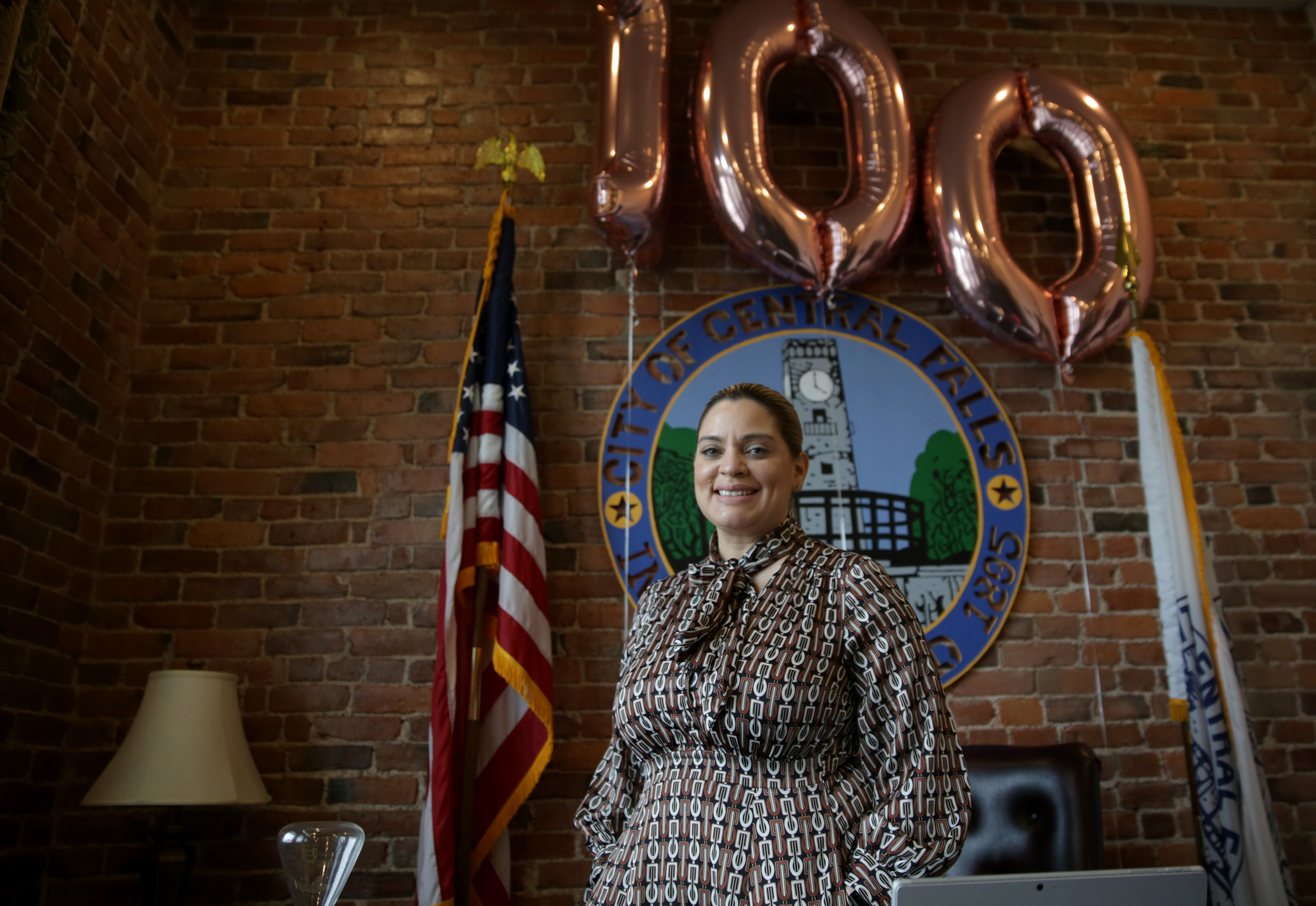 Central Falls Mayor Maria Rivera in her office at City Hall.
