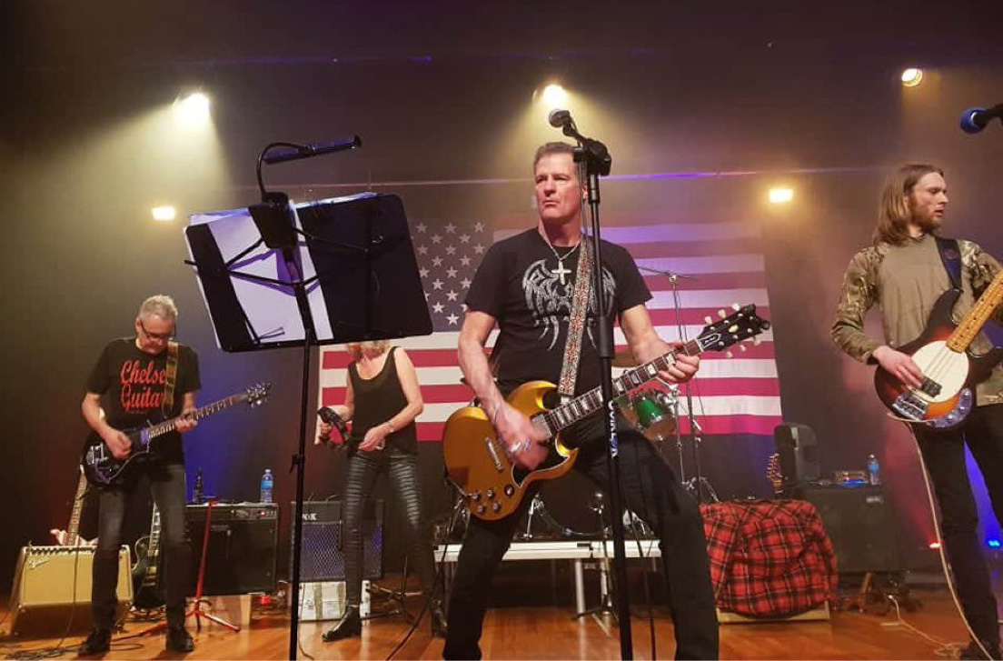 The US Embassy's 2020 Independence Day party in New Zealand. Scott Brown says he played several songs at the event.