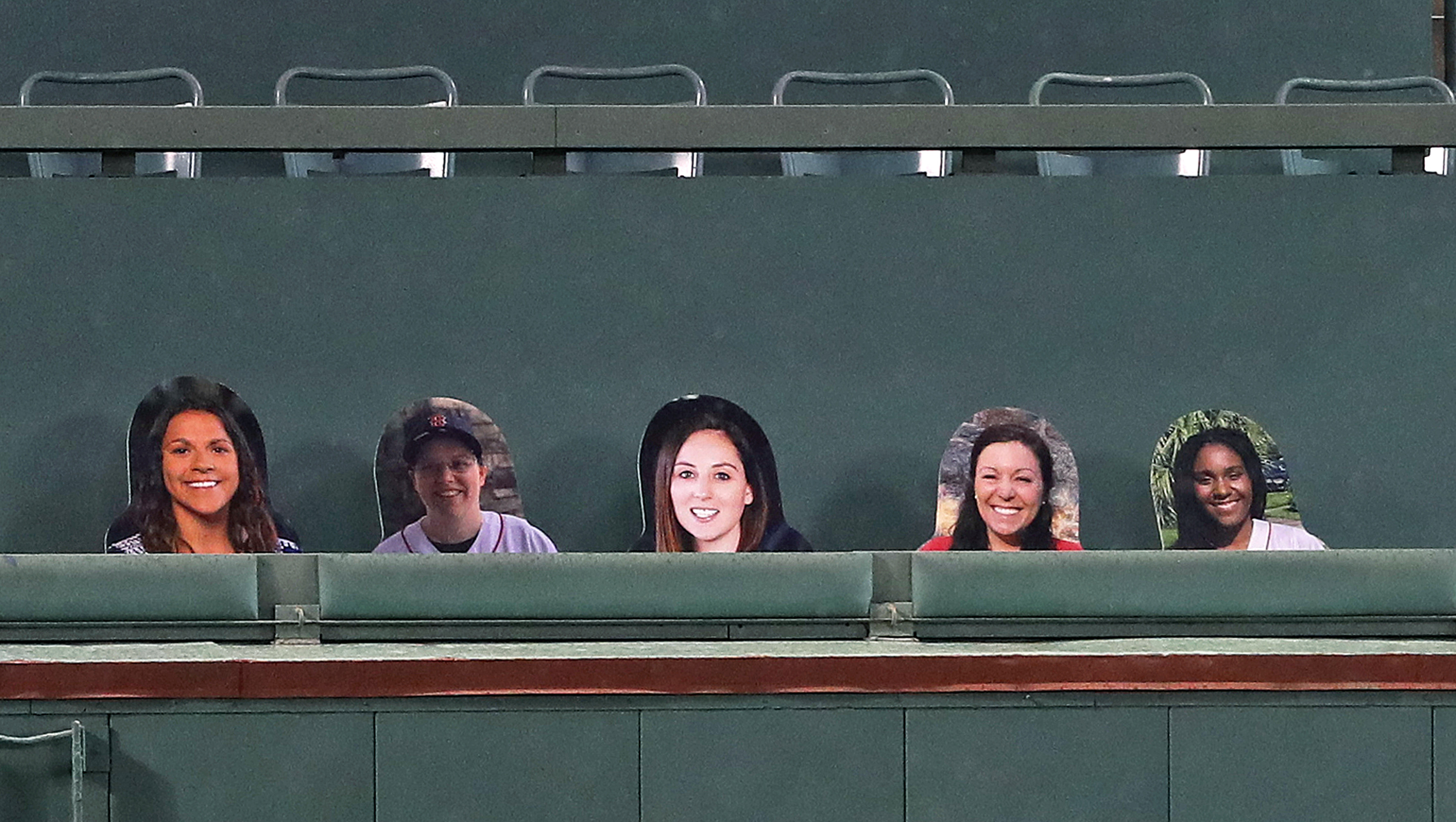 Cardboard cutouts can't cheer.