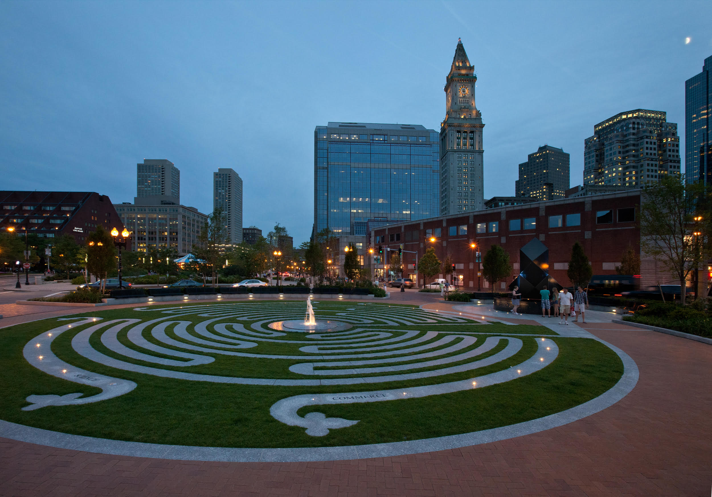 A view of the labyrinth at Armenian Heritage Park.
