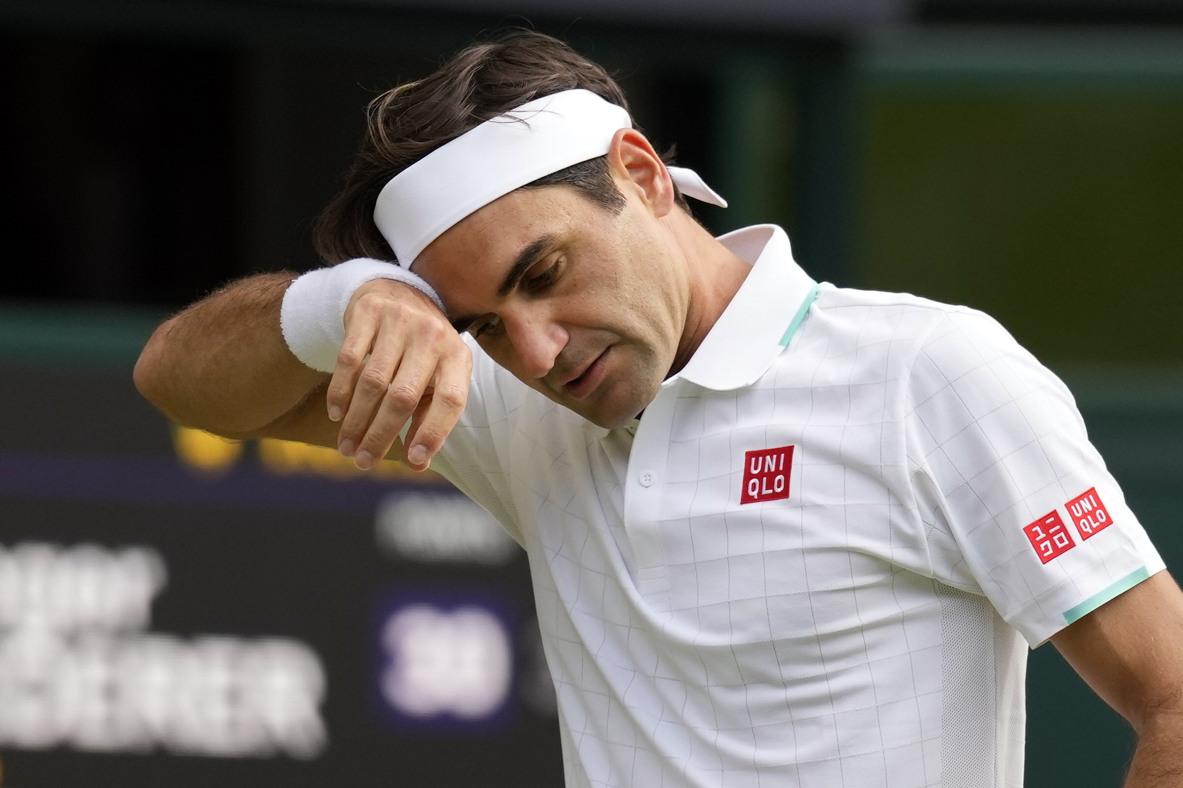 European Large Uniqlo Roger Federer Go Roger Wimbledon 2021 practice tee 
