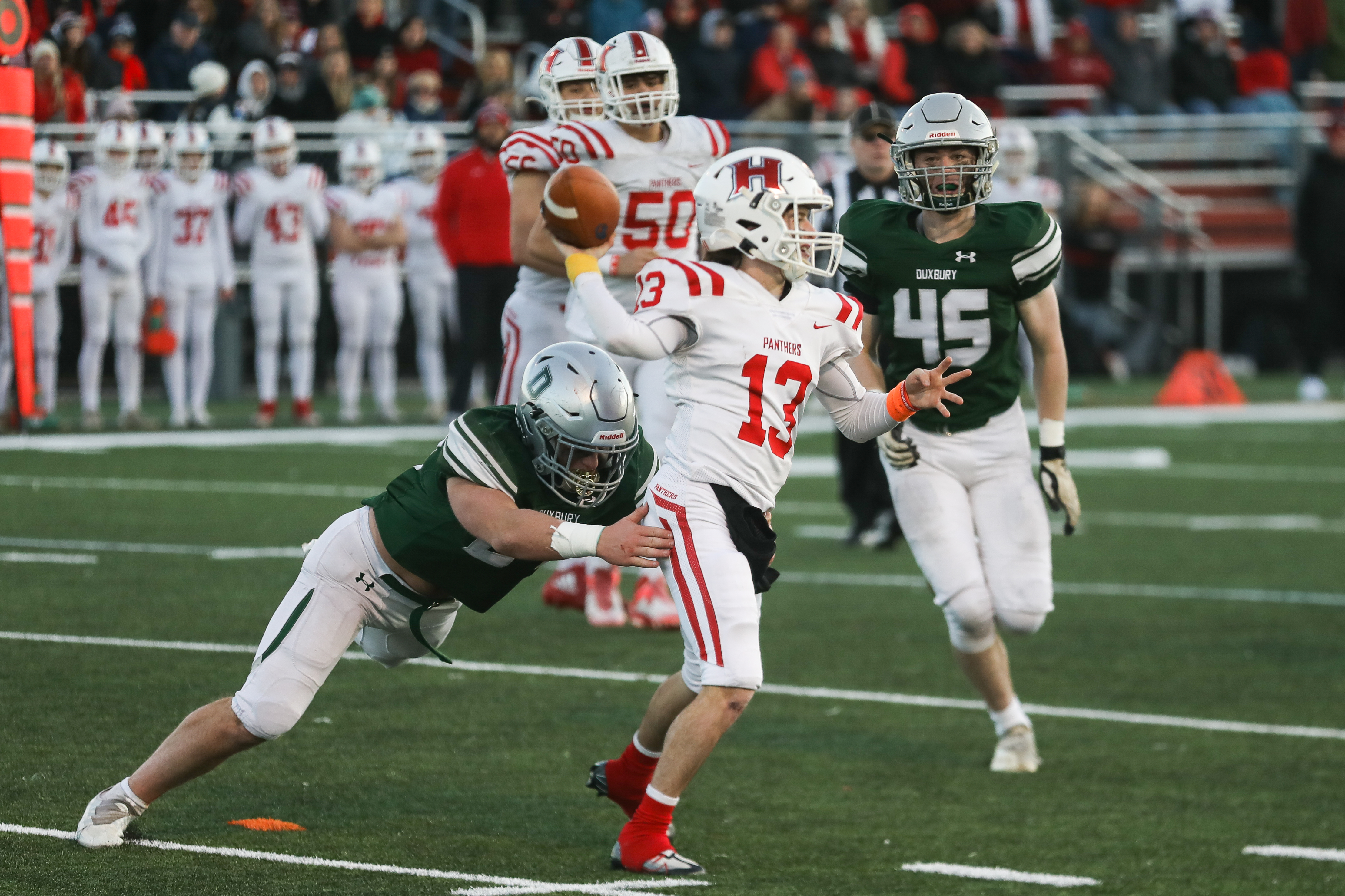 Marshfield High football hosts Duxbury Thanksgiving morning