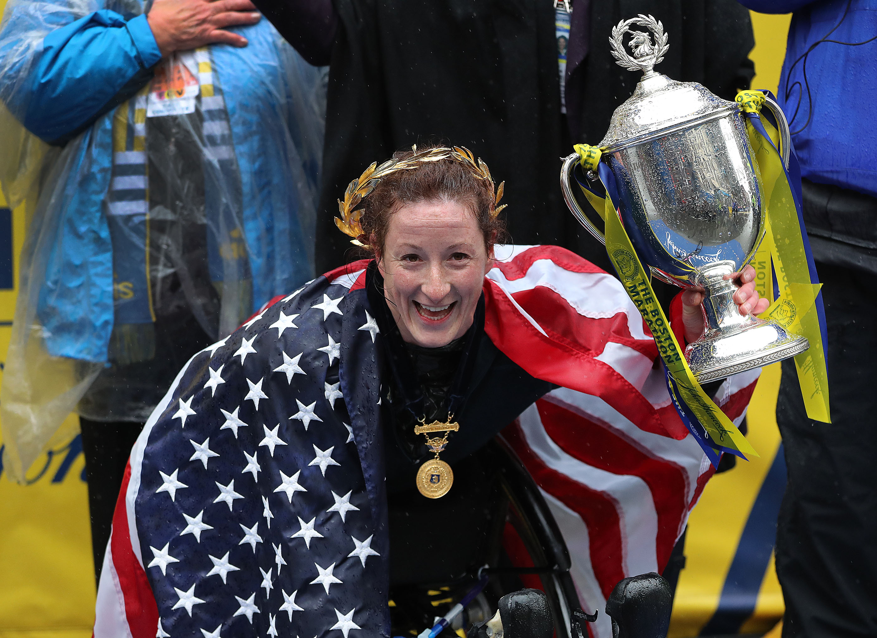 Tatyana McFadden has captured five Boston Marathon titles.
