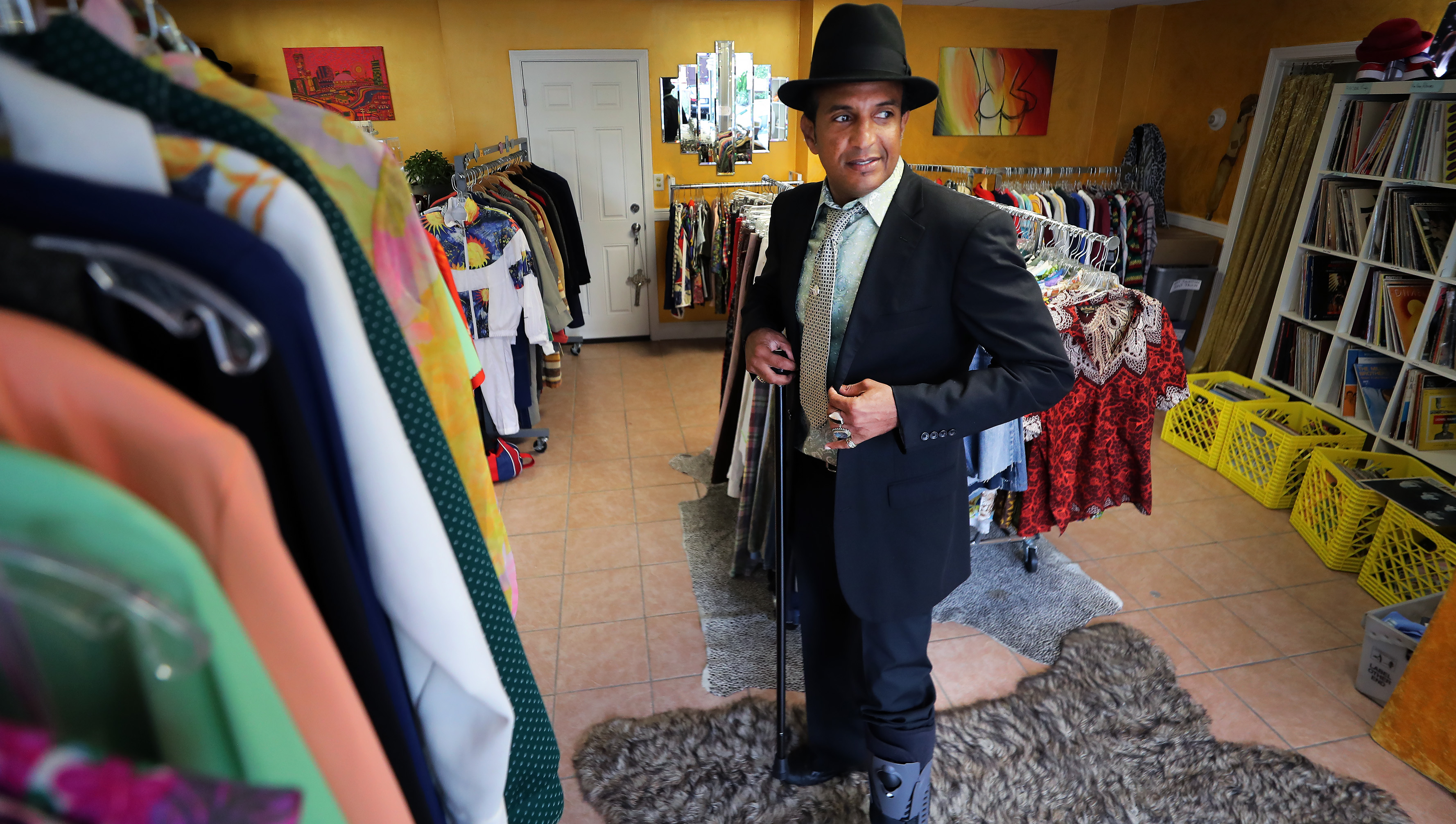 Nephtaliem McCrary is the owner of Great Eastern Vintage on Highland Avenue in Malden.