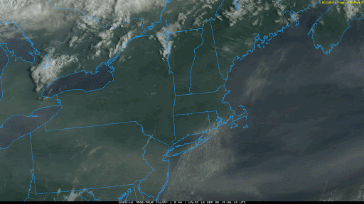 Smoke continued to cross the area this morning. Notice the thickness isn’t consistent in all areas.