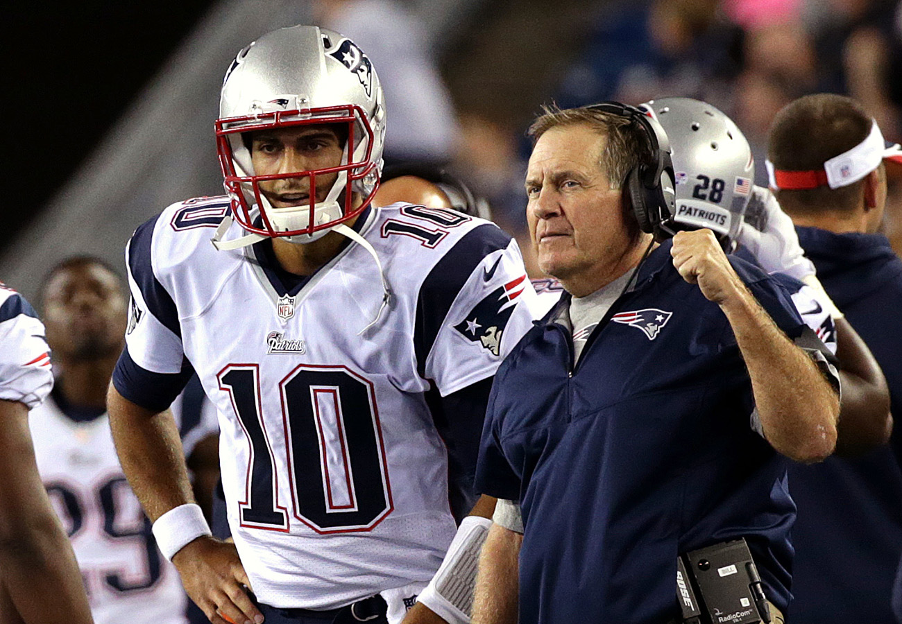Jimmy Garoppolo spent three-plus seasons in New England.