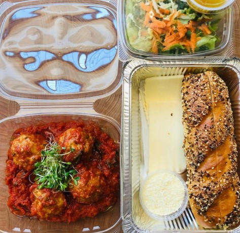 Takeout from Chez Pascal in Providence.