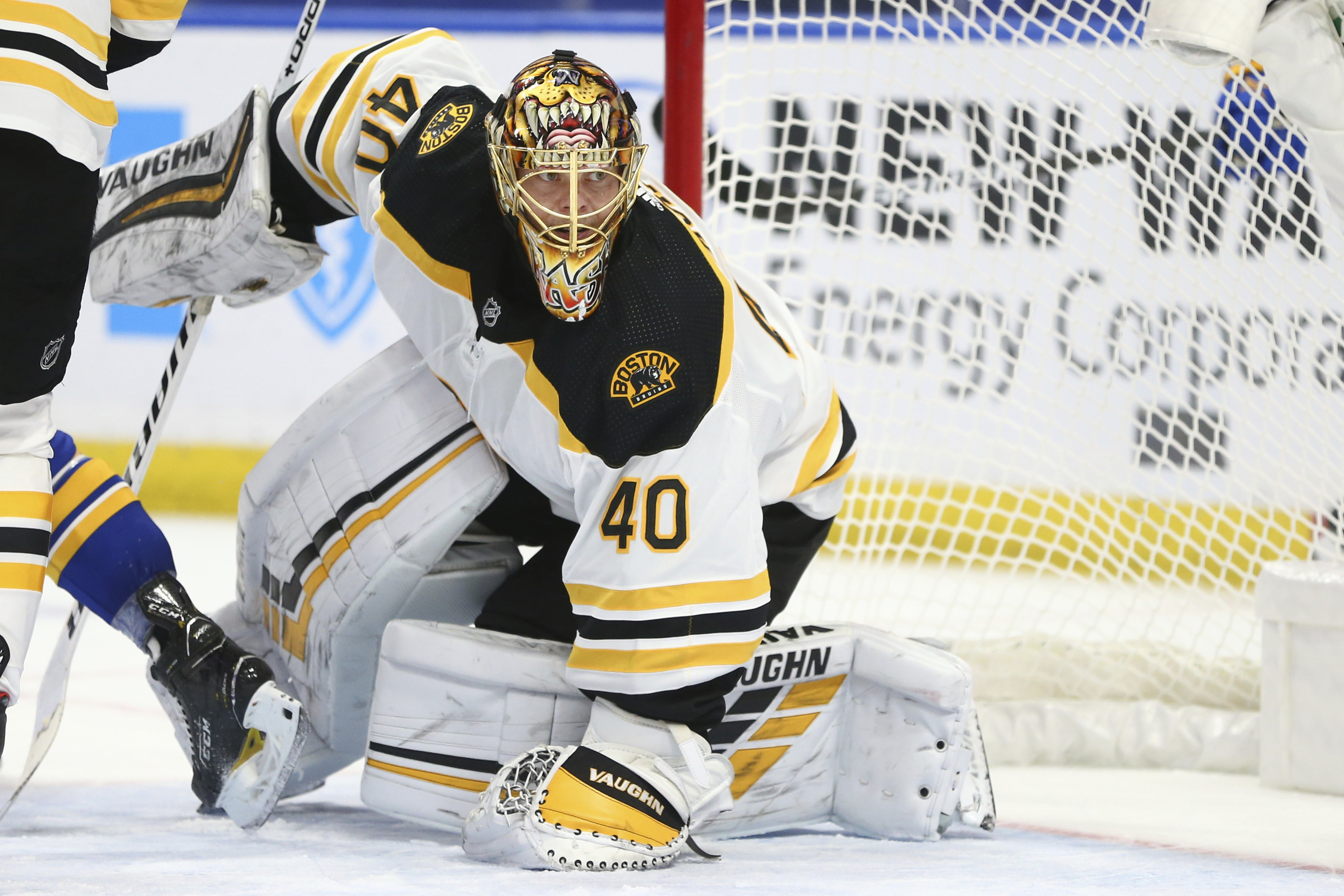 Tuukka Rask was sharp Tuesday against the Sabres.