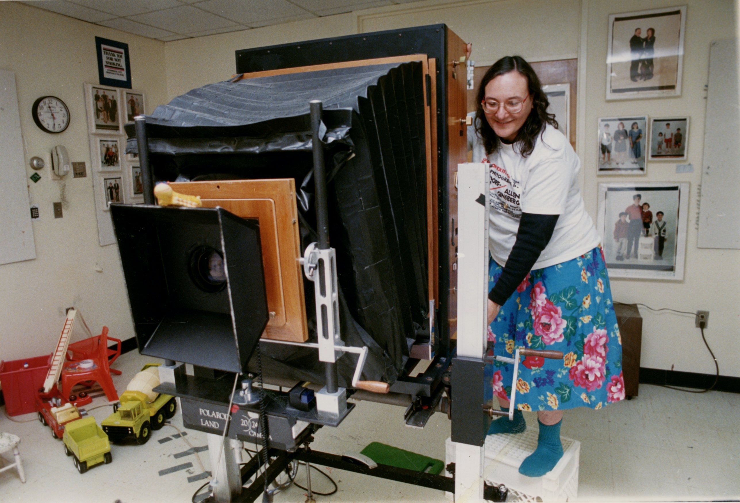 “I somehow have this misguided therapeutic idea that it’s my role in the universe to make people feel better,'' said Ms. Dorfman, with her camera in 2002.
