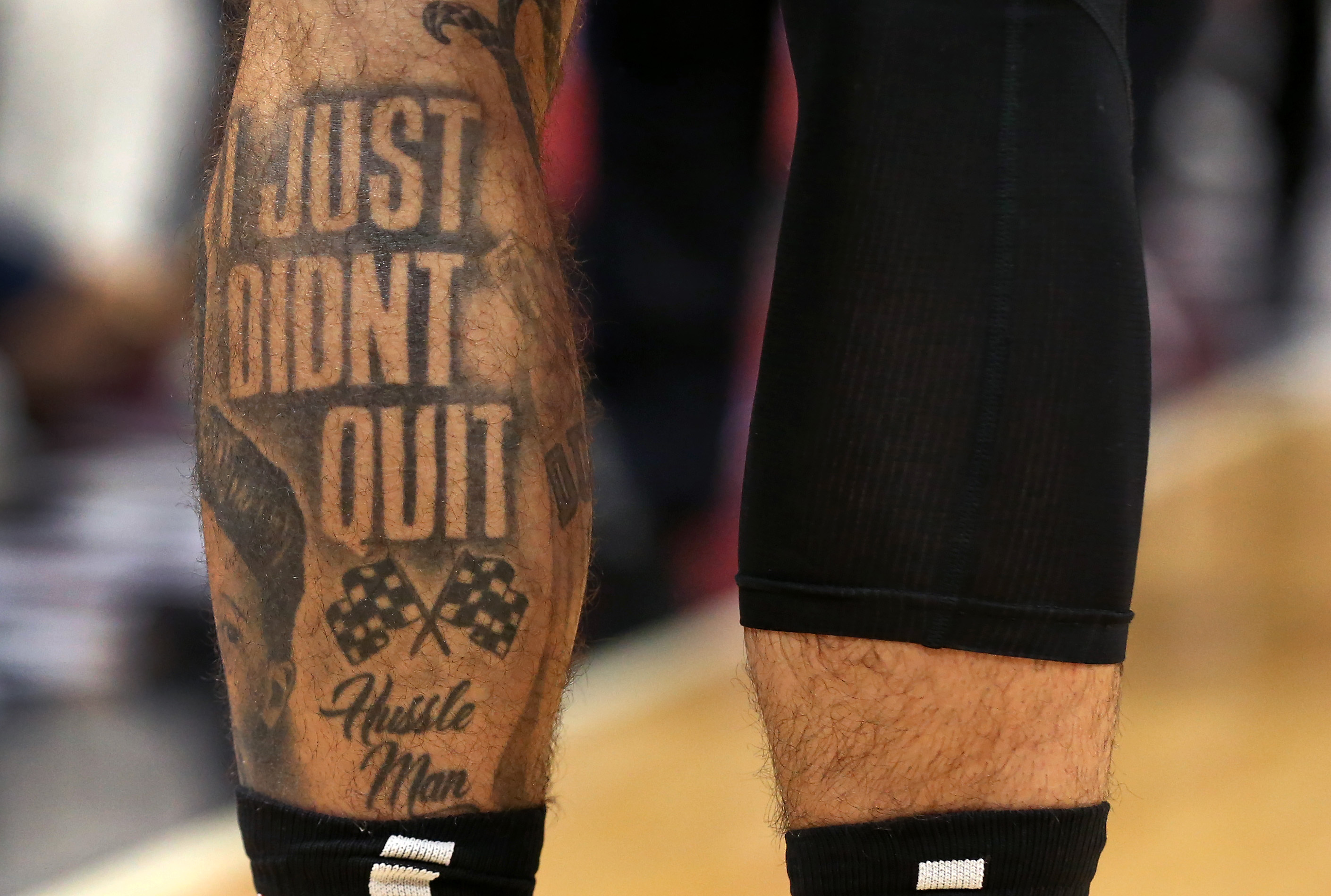 Tattoo and the shoes worn by Jayson Tatum of the Boston Celtics News  Photo  Getty Images
