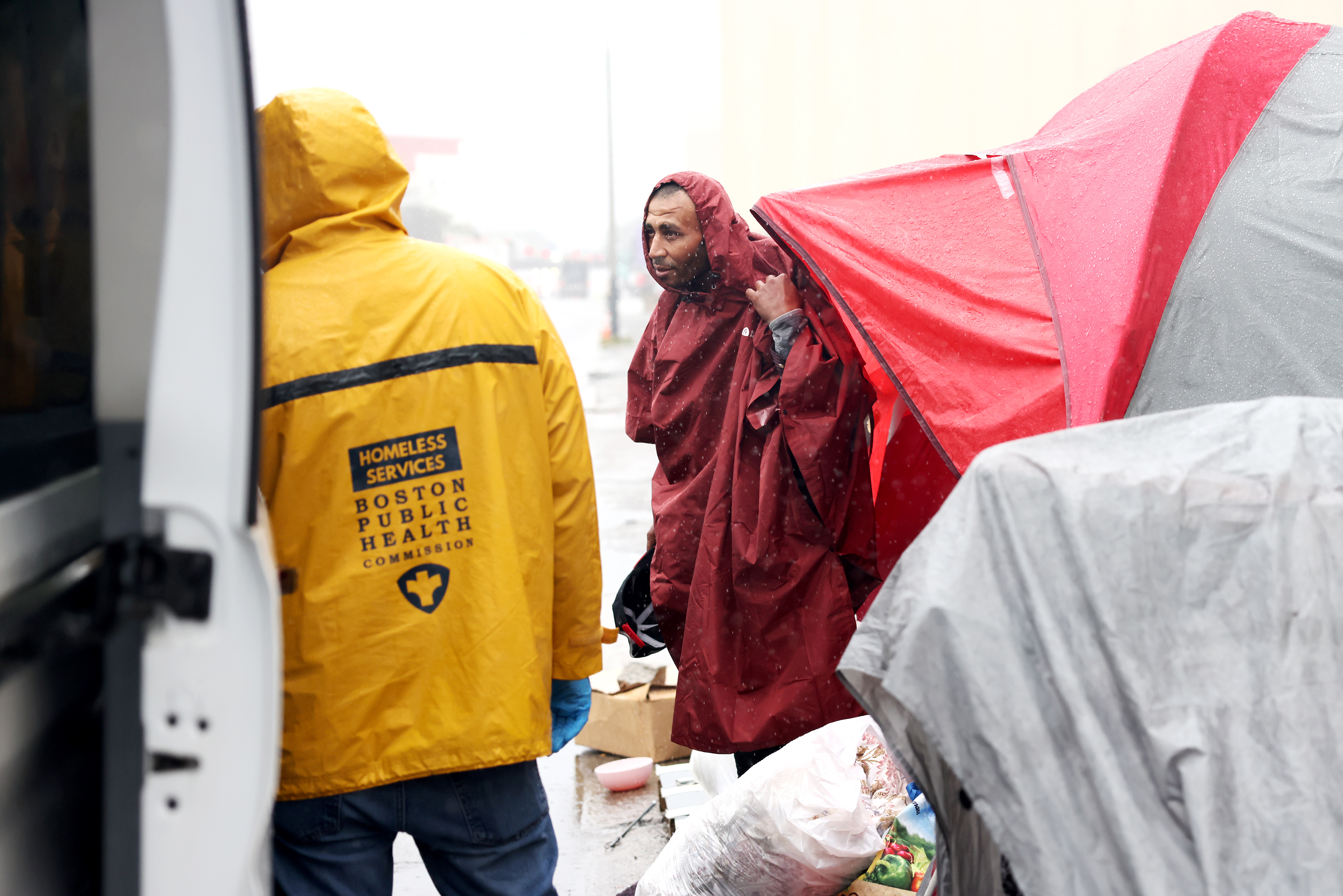 disperse encampments at Mass. and Cass 
