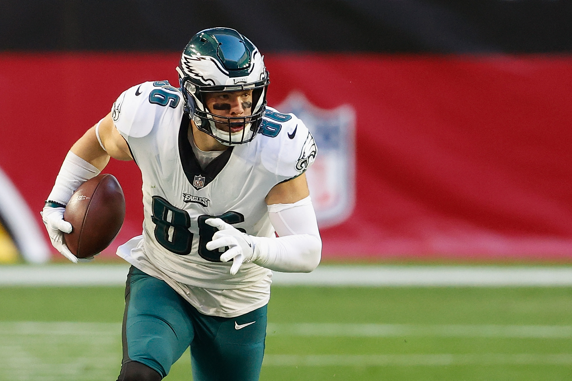 The Eagles have been shopping Zach Ertz to get under the salary cap.