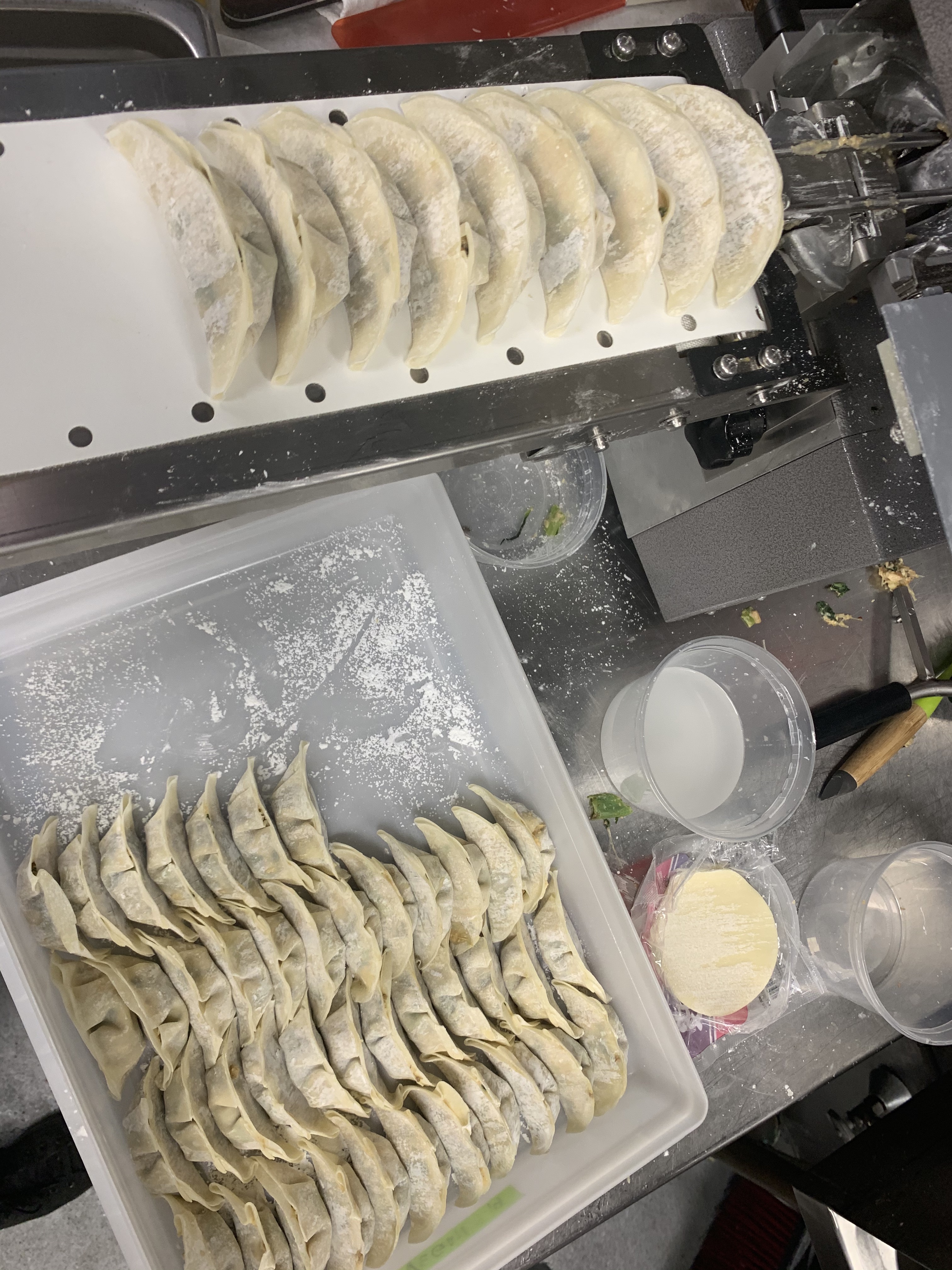 Gyoza being made for Mimi's Chūka Diner.