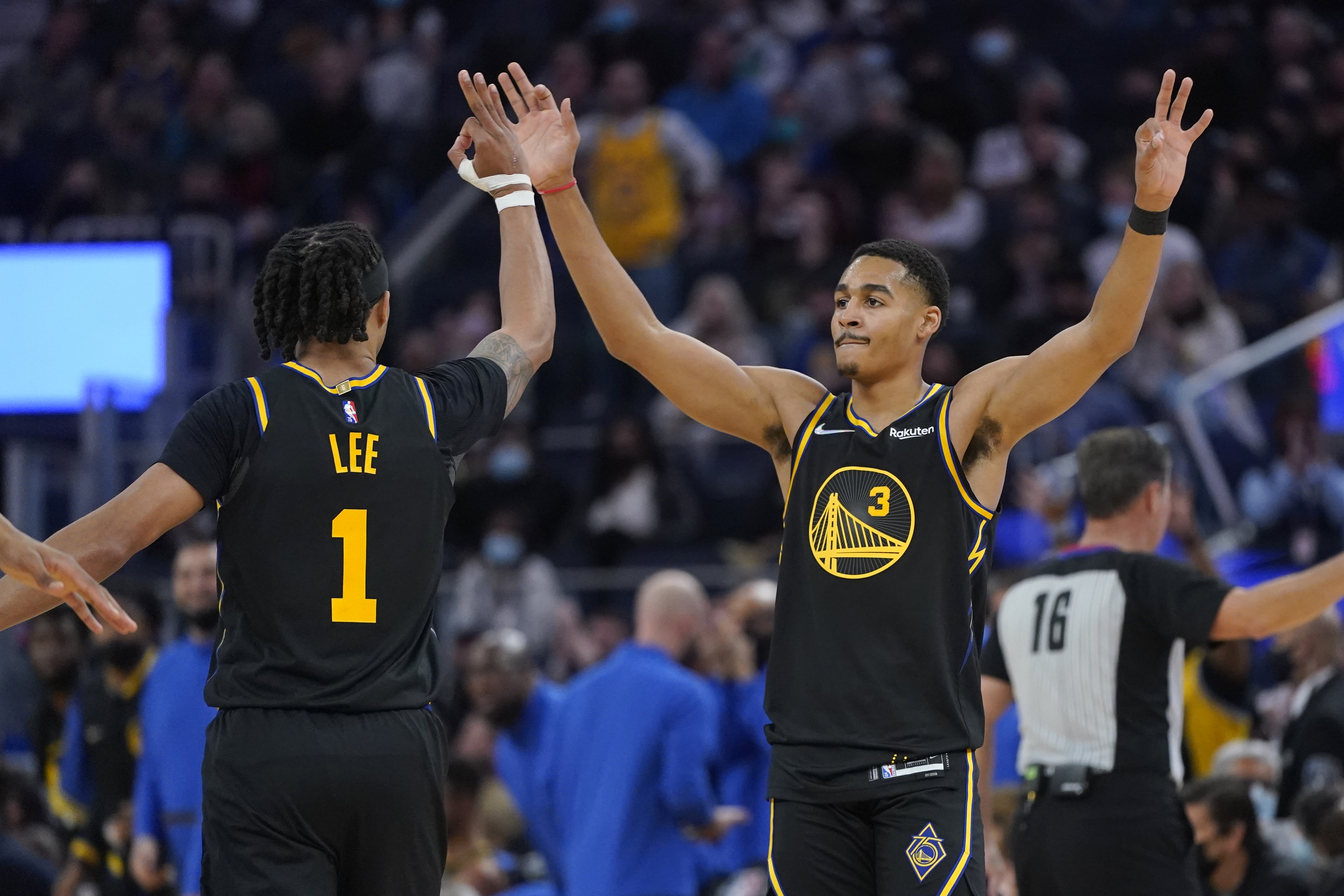 Highlights from Jordan Poole's introductory Golden State news