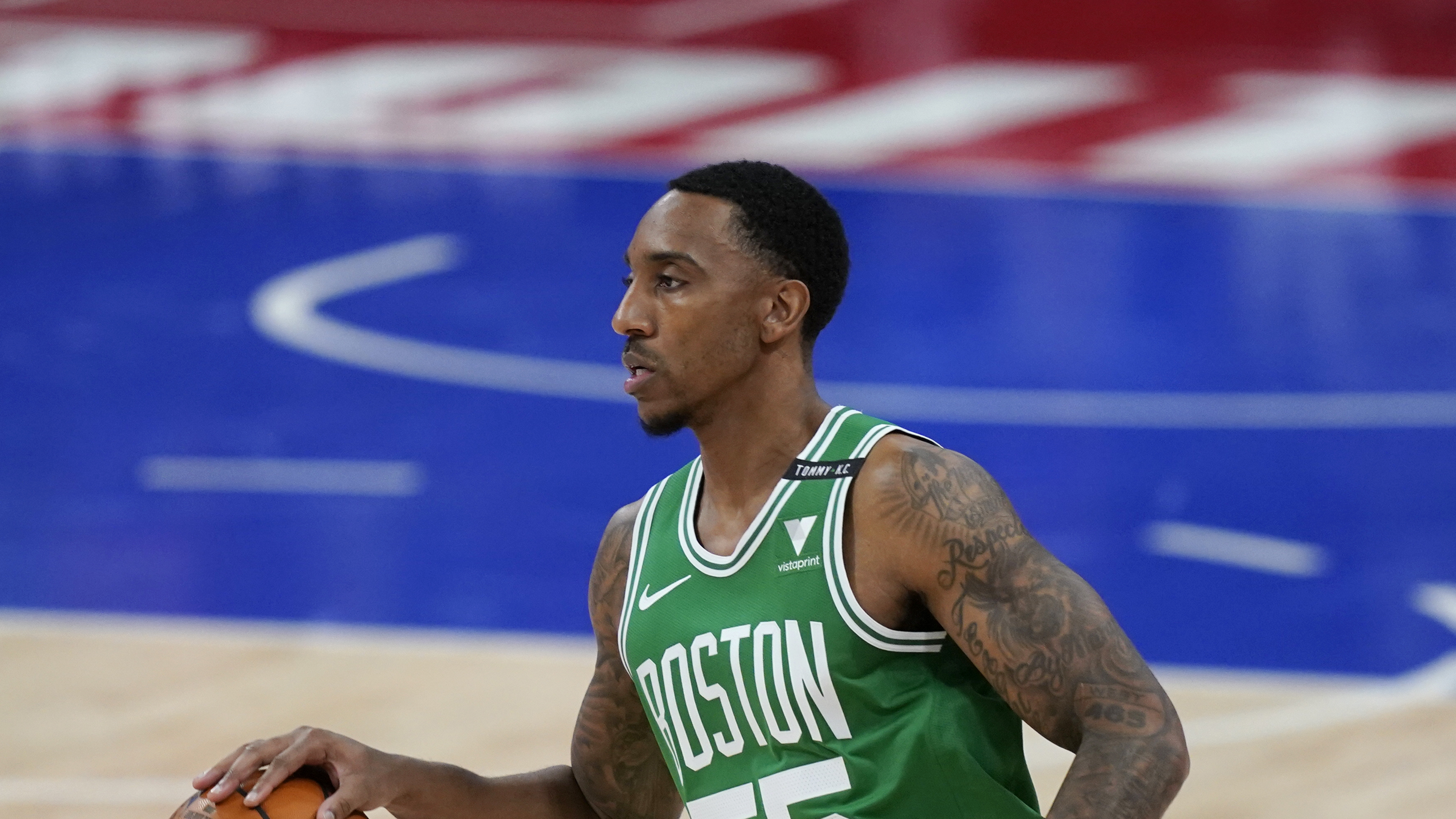 Jeff Teague looks to pass in a game earlier this month.