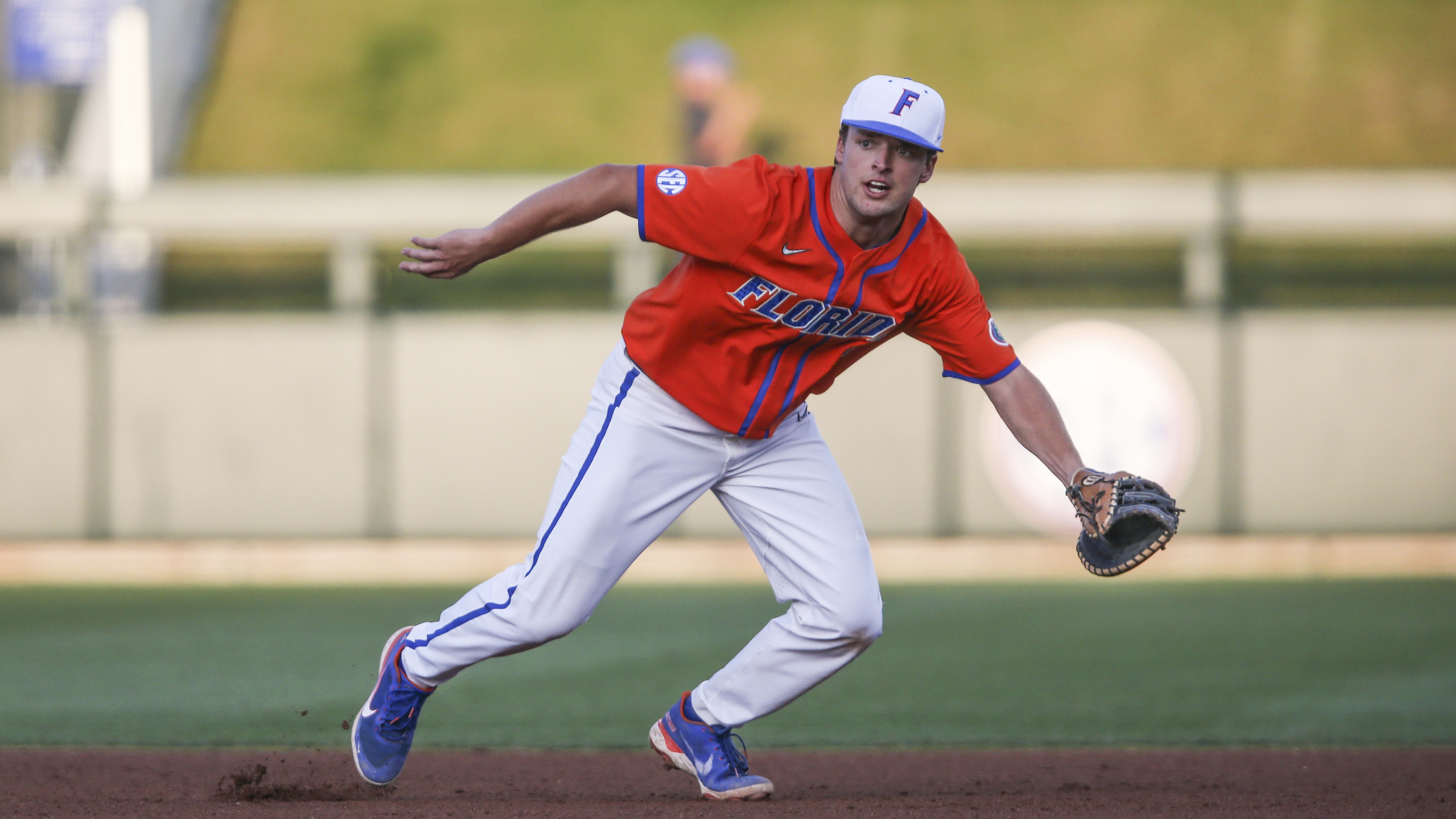 In addition to catching, Nathan Hickey also played first and third at Florida.