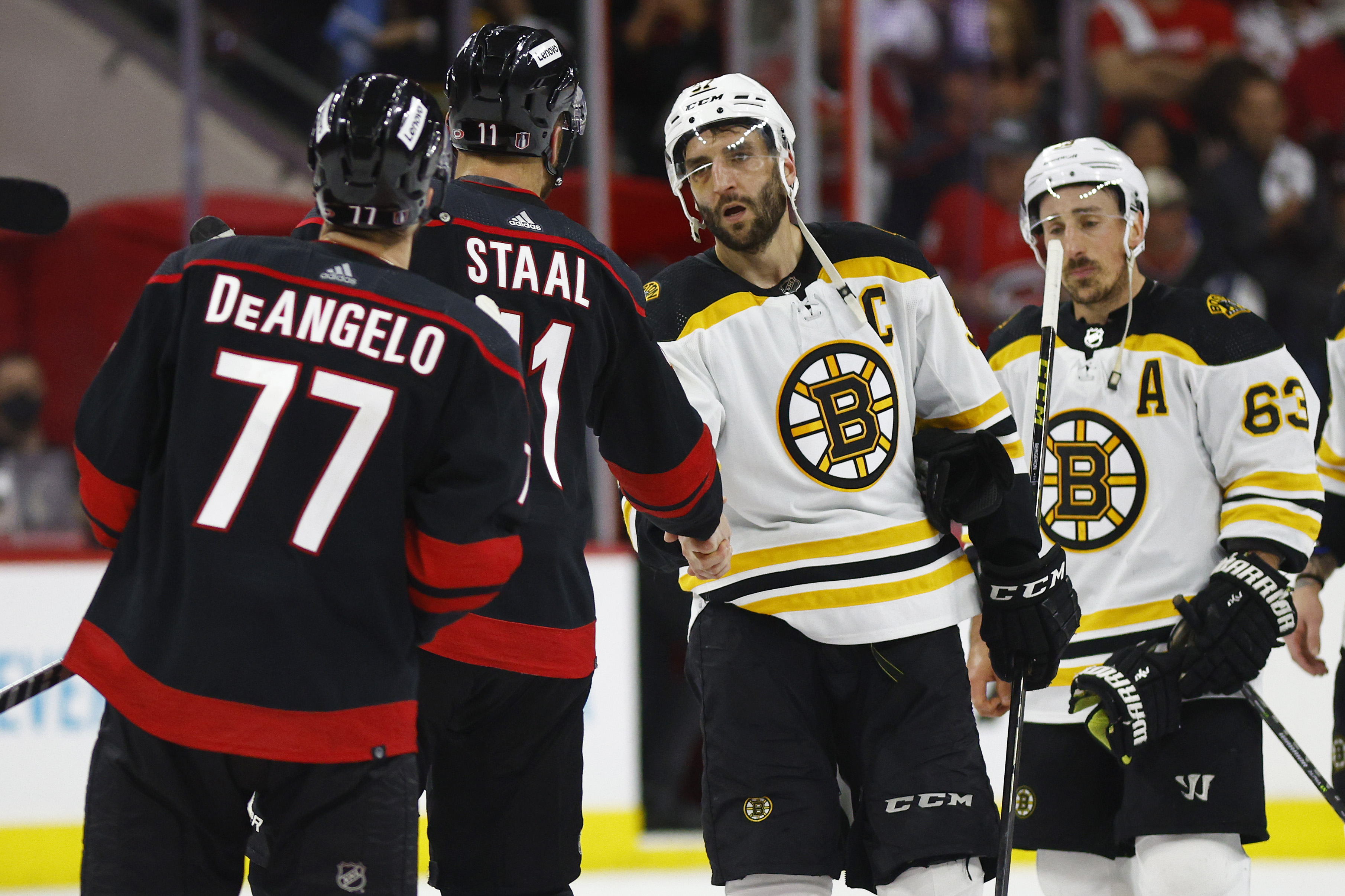 Bruins captain Bergeron to miss second straight playoff game