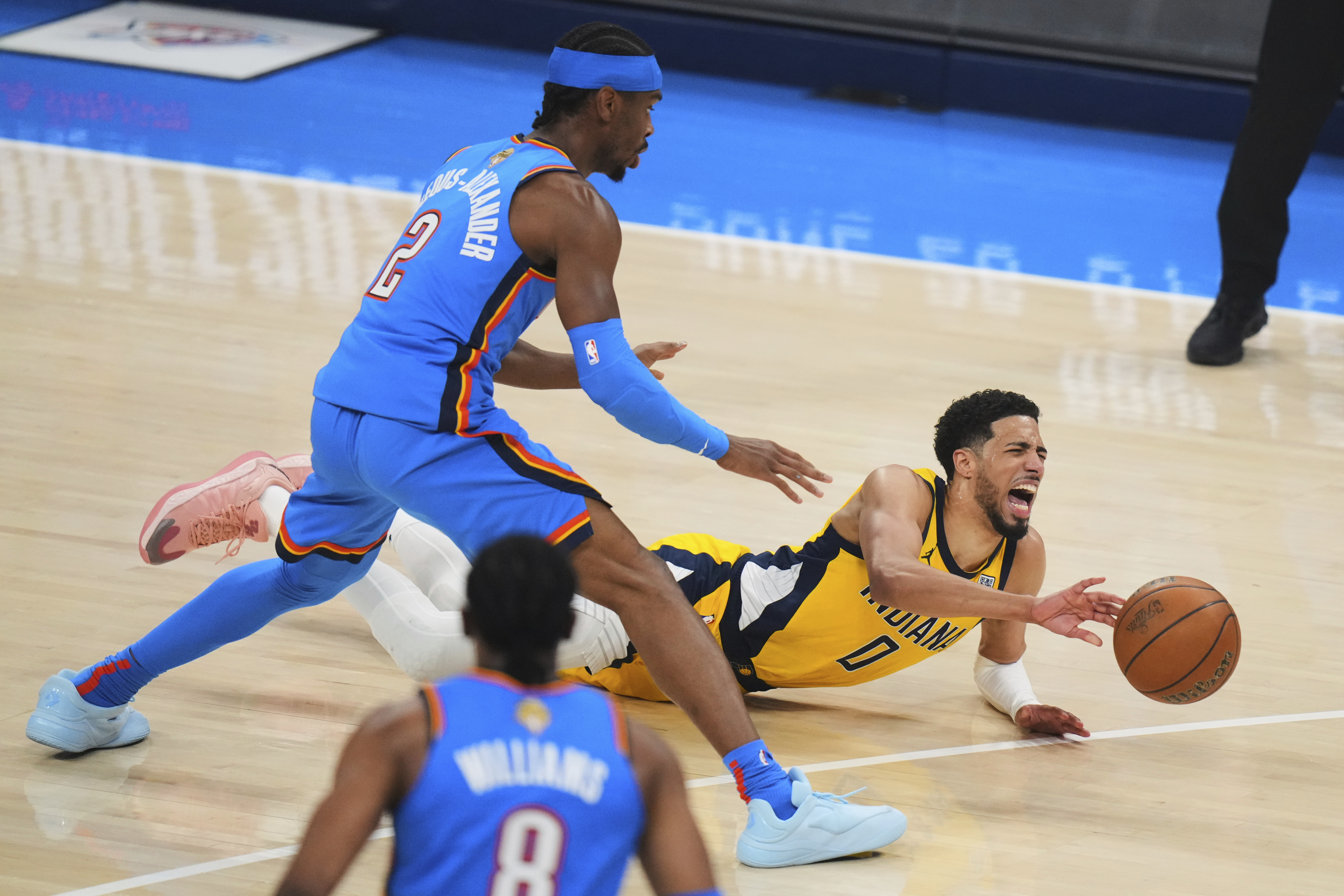 Pacers' Tyrese Haliburton limps off from Game 7 with