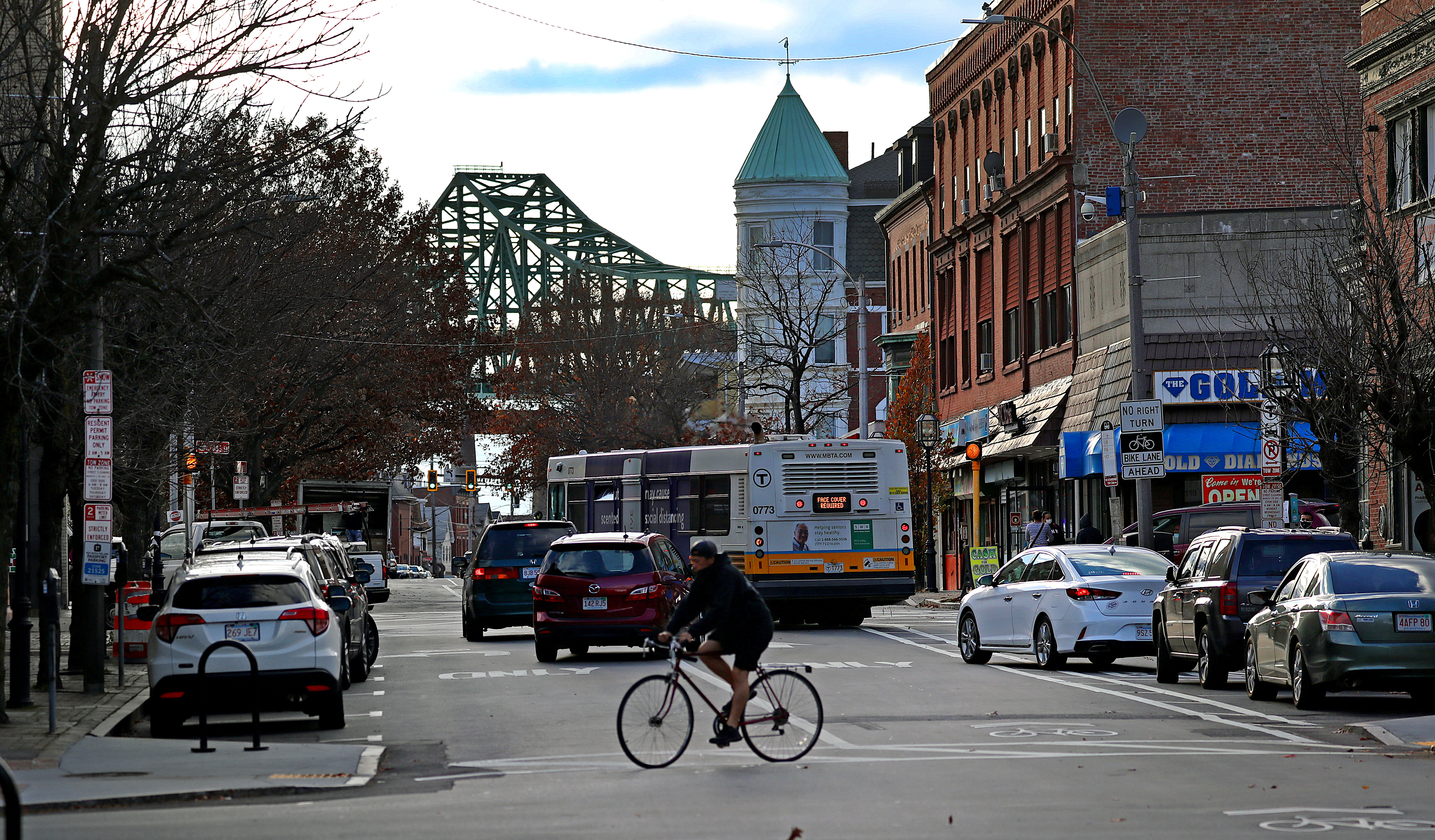A view of Chelsea from Broadway, the city has been among the places in Greater Boston hardest hit by the coronavirus pandemic. (