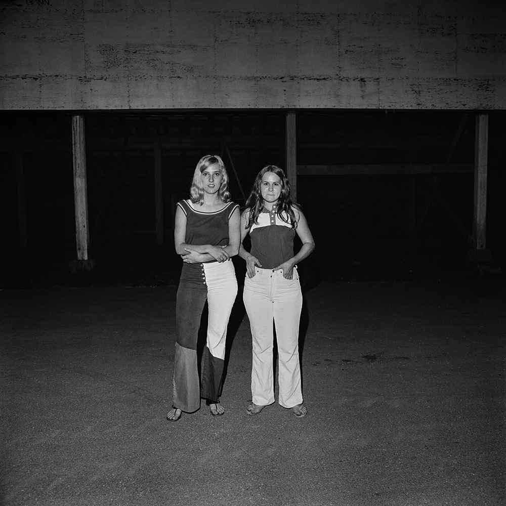 "Fans, Thompson Speedway, Thompson, CT,"  1972, from Henry Horenstein’s series "Speedway72," in "Where Everybody Is Somebody."