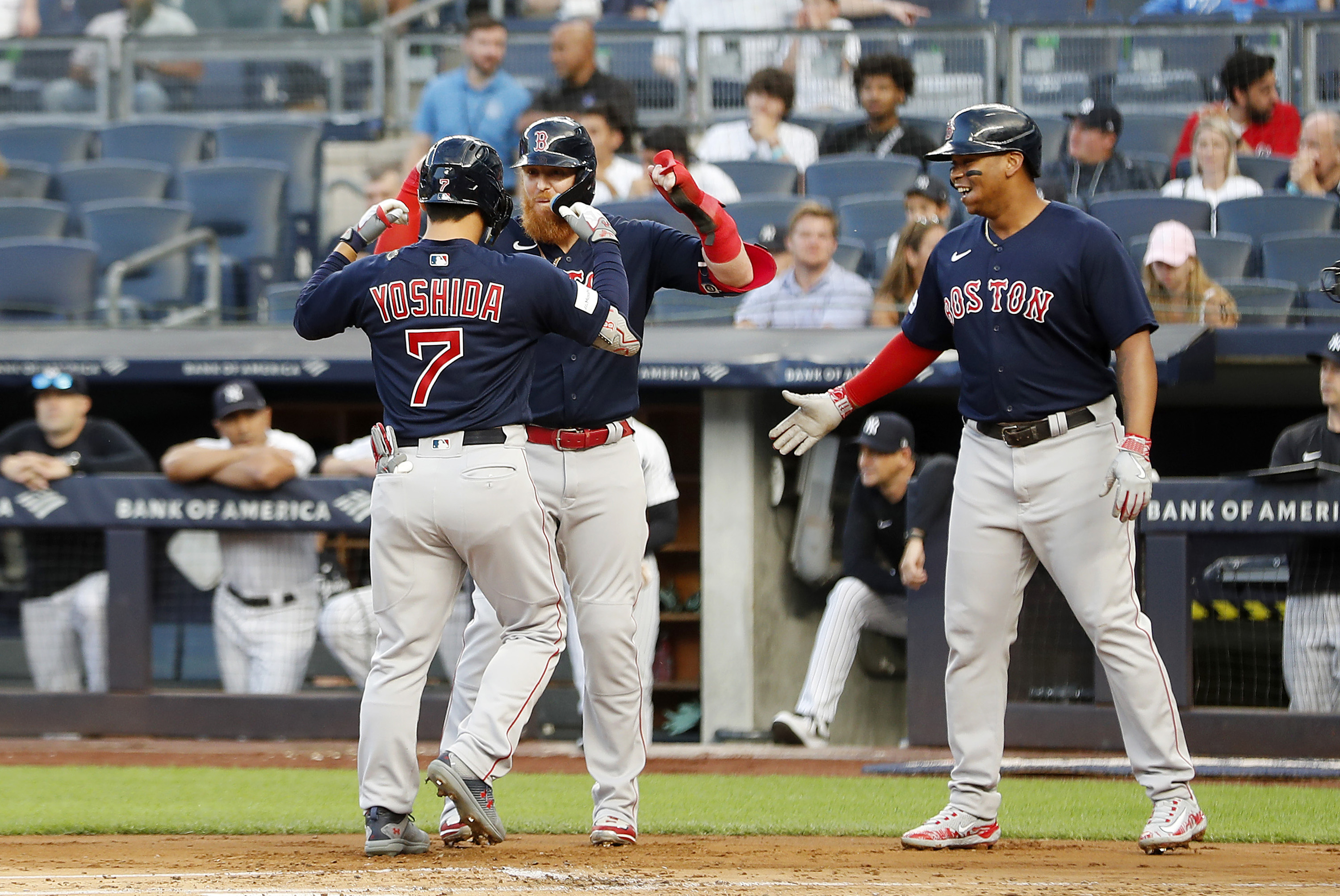 Masataka Yoshida, Red Sox do damage early in resounding road win in opener  of set vs. Yankees - The Boston Globe