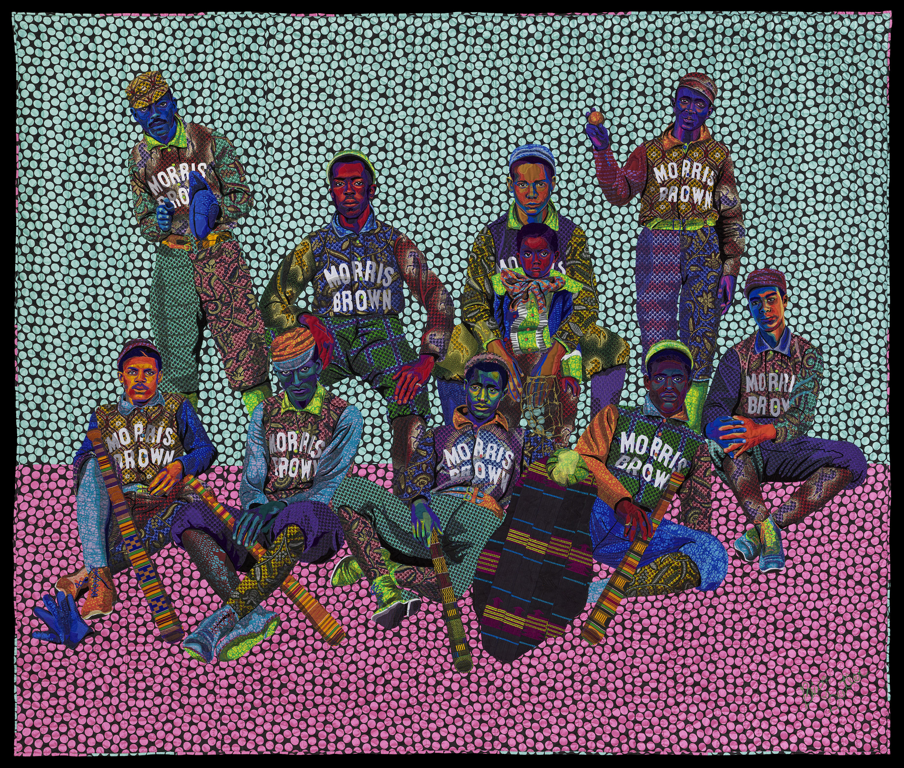 Bisa Butler’s 2019 work, To God and Truth, will be on display in a new MFA exhibit. It shows an 1899 baseball team at Georgia’s groundbreaking Morris Brown College.