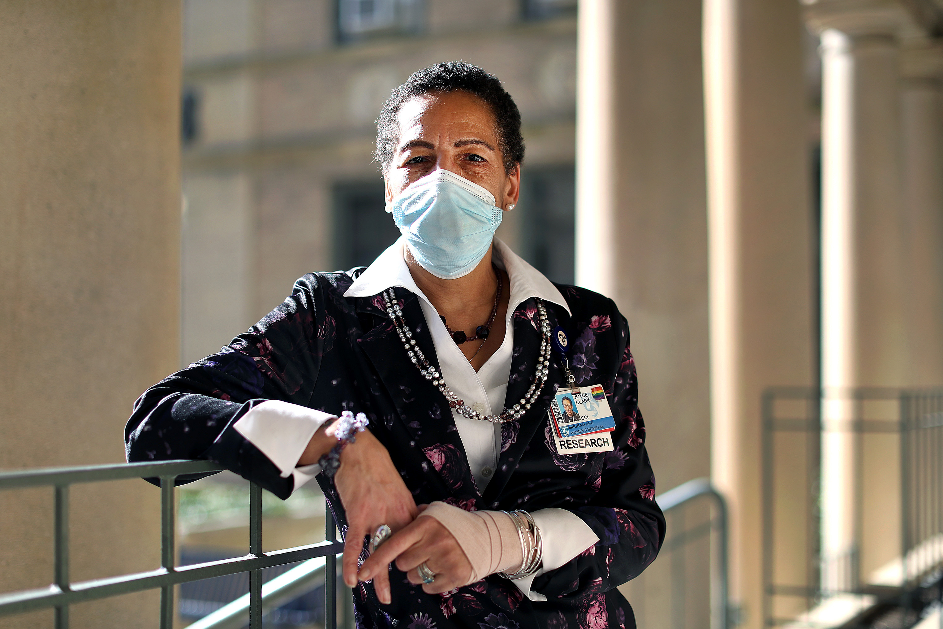 Joyce Clark is a Boston resident who has had both COVID-19 vaccination shots but still continues to take the same precautions because of a health condition.