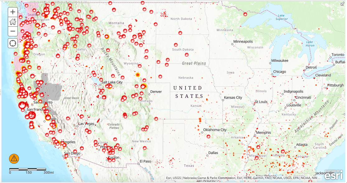 This map shows just how widespread the fires in the Northwest are - The ...