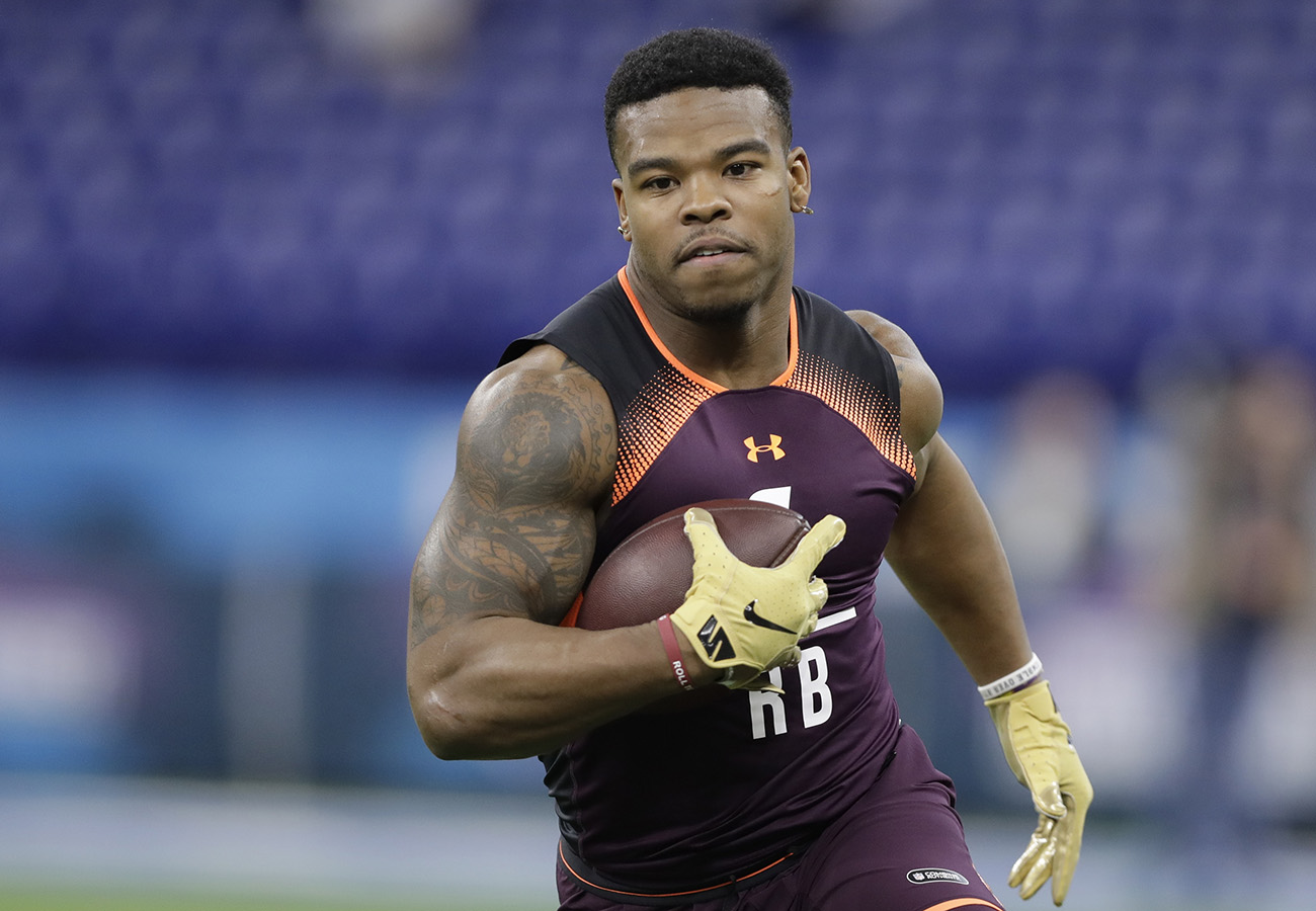 Damien Harris rushed for more than 3,000 yards as a collegian.