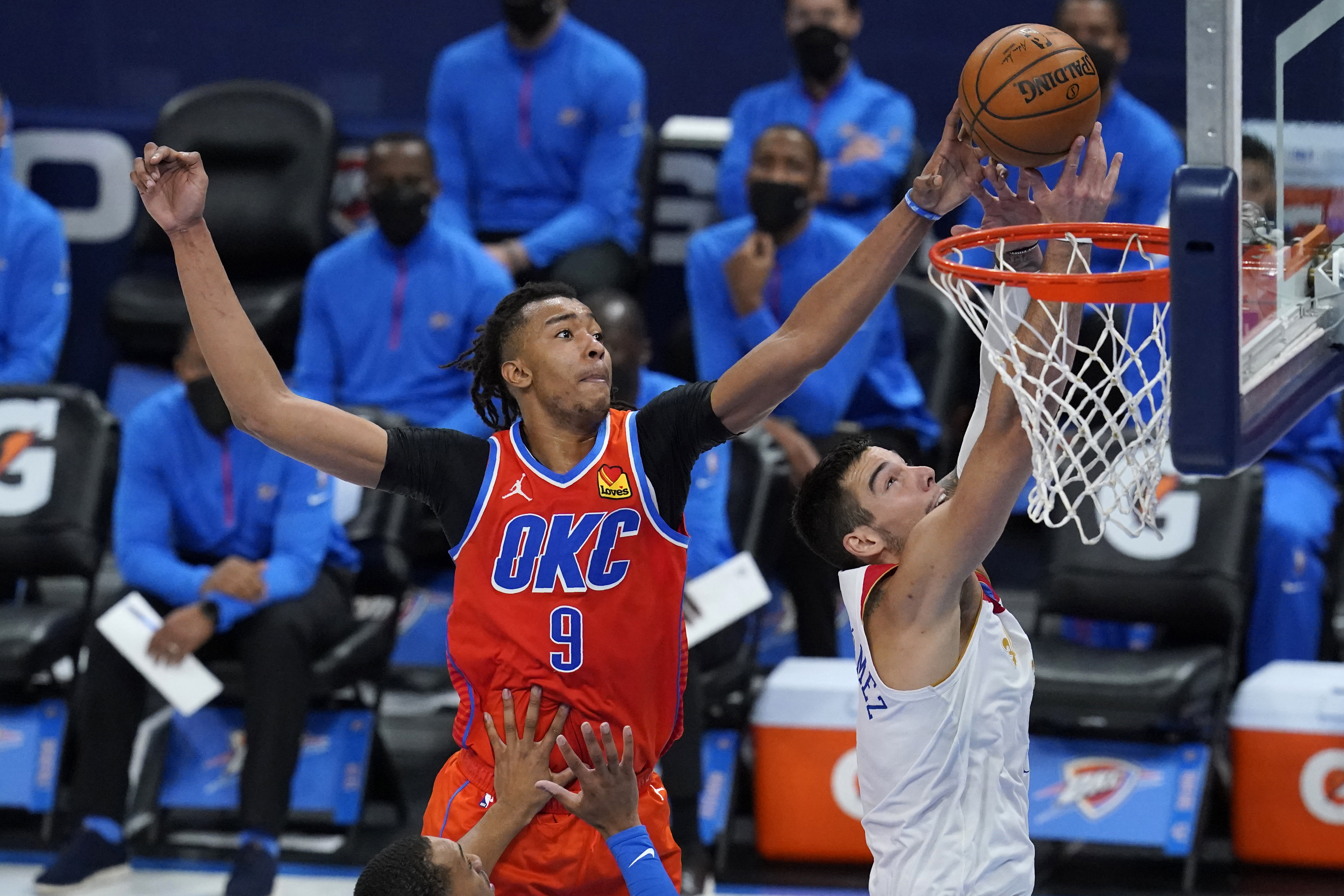 Moses Brown averaged 8.6 points and 8.9 rebounds per game last year.