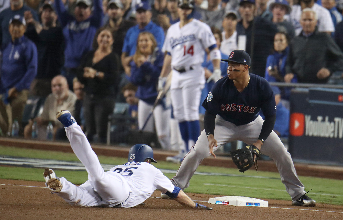 Rafael Devers was tied for second in errors (22) in MLB last season.