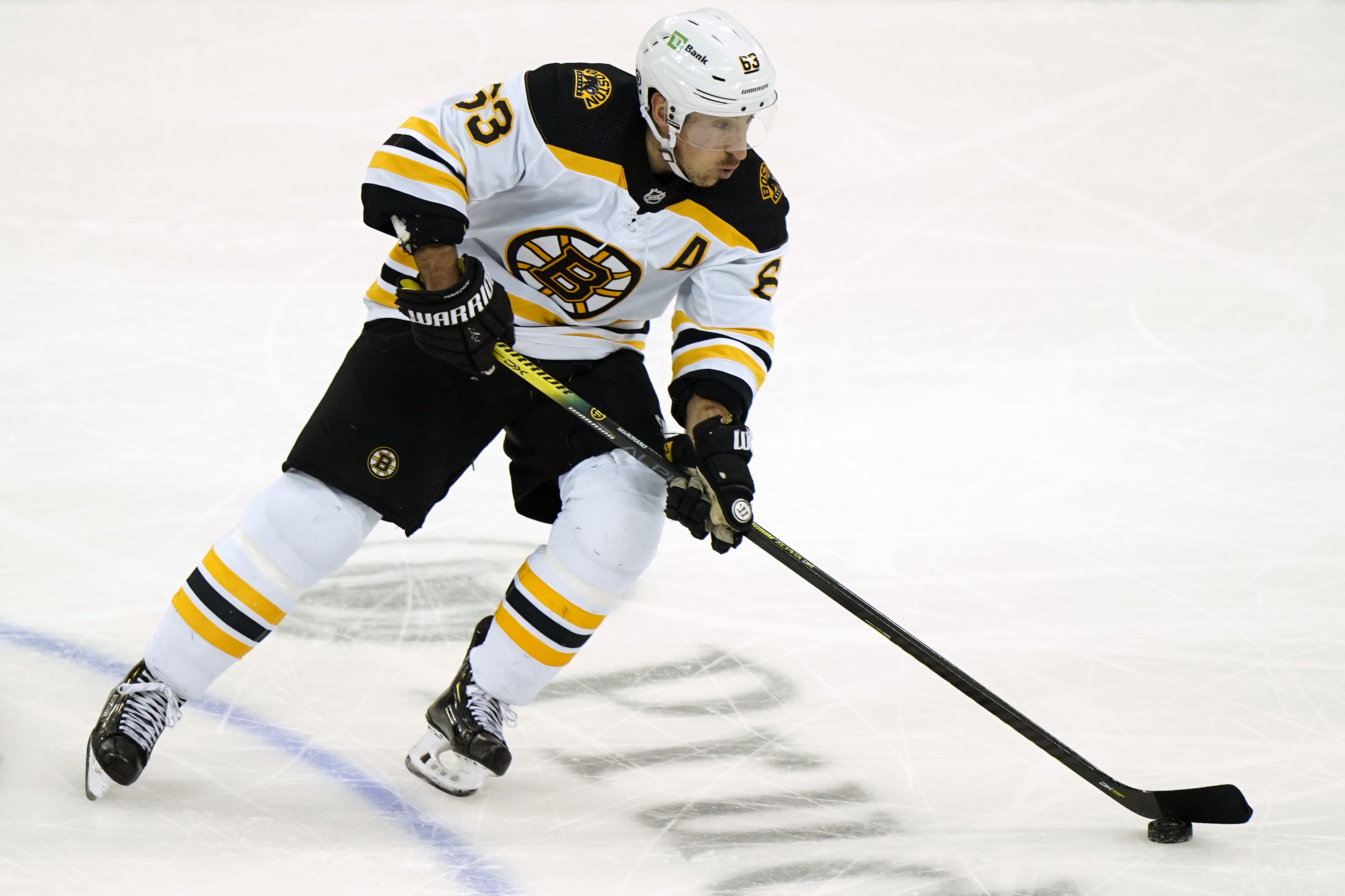Brad Marchand hit a major milestone Monday night against the Devils.