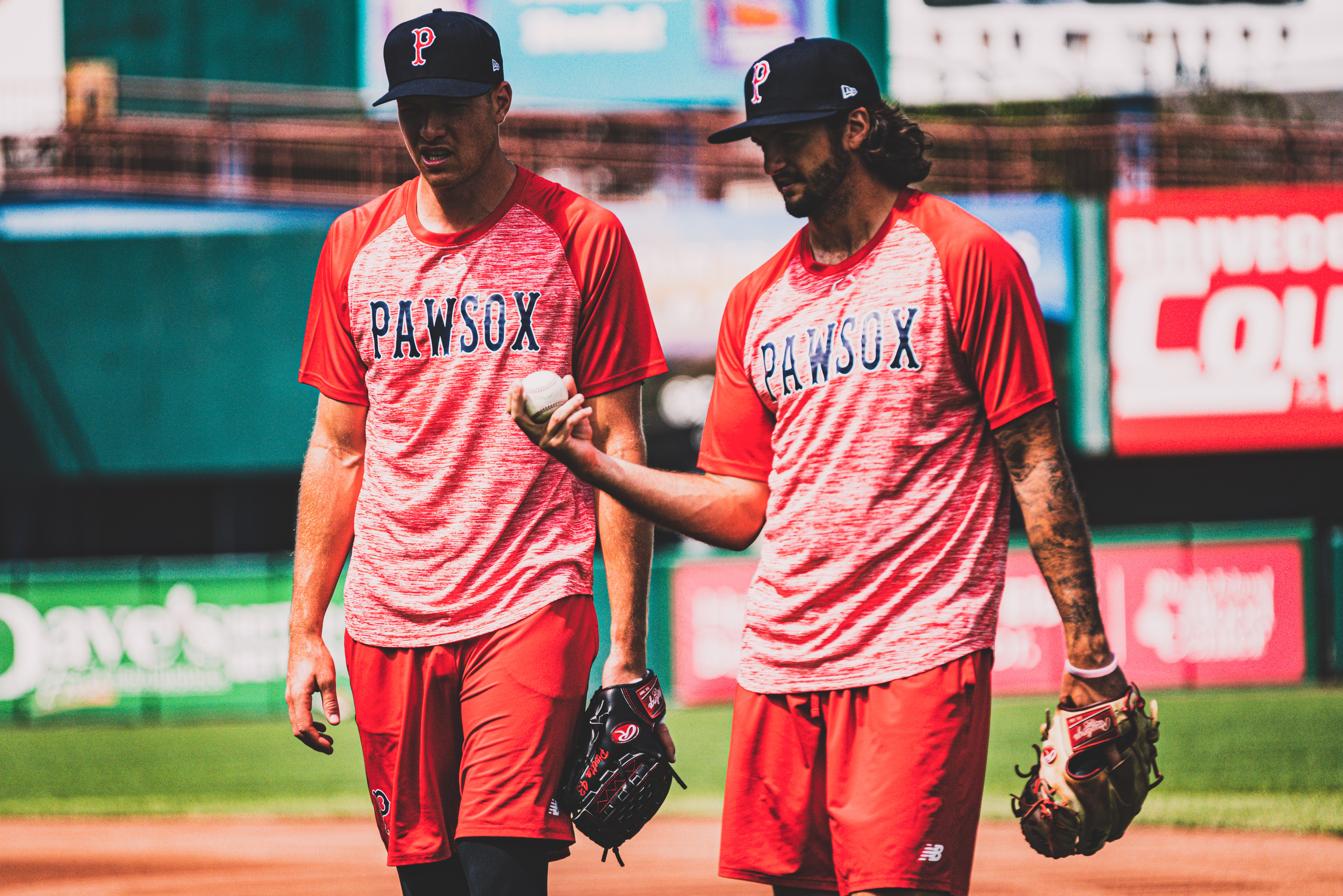 Nick Pivetta (left) started the 2020 season with the Phillies but was traded to the Red Sox in August.
