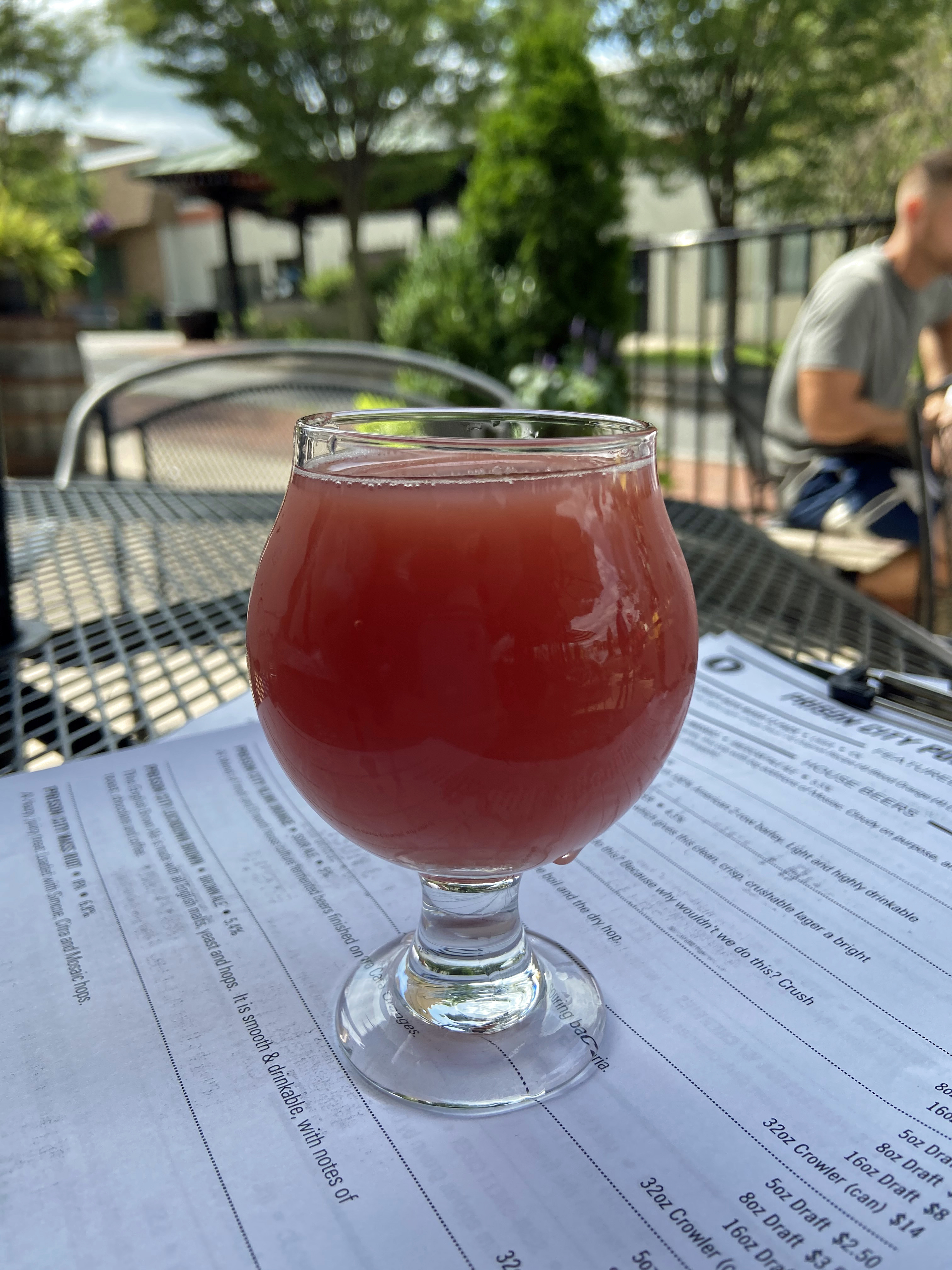 Across from a prison in Auburn, Prison City Brewery in Auburn serves great drinks (blood orange plays a role in this one) and good food. The Finger Lakes region is known for its good food and wine trail.